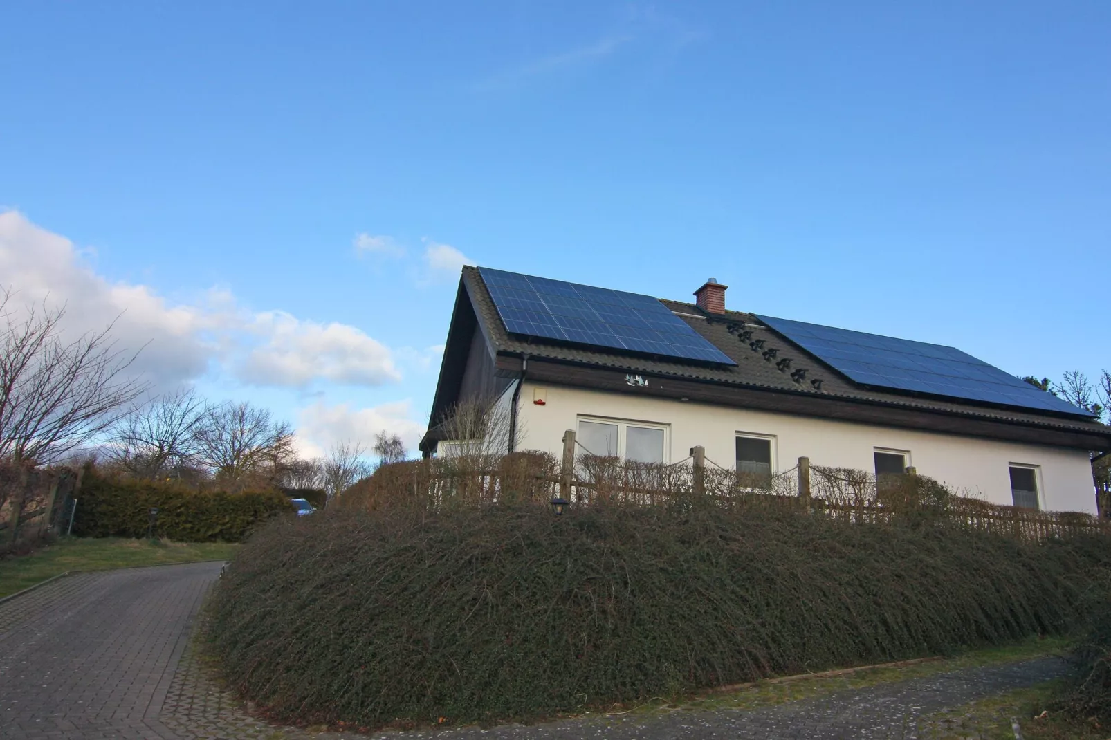 Ferienhaus am Südhang-Exterieur winter