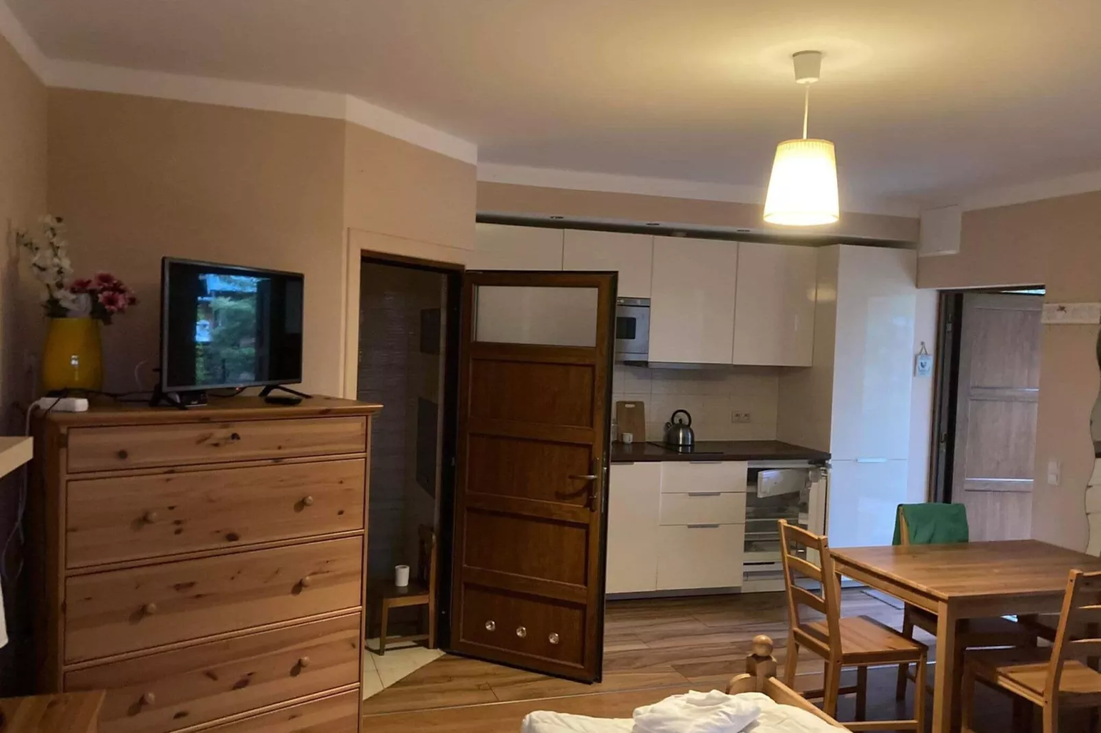 Apartamenty 3-osobowe Pobierowo-Woonkamer