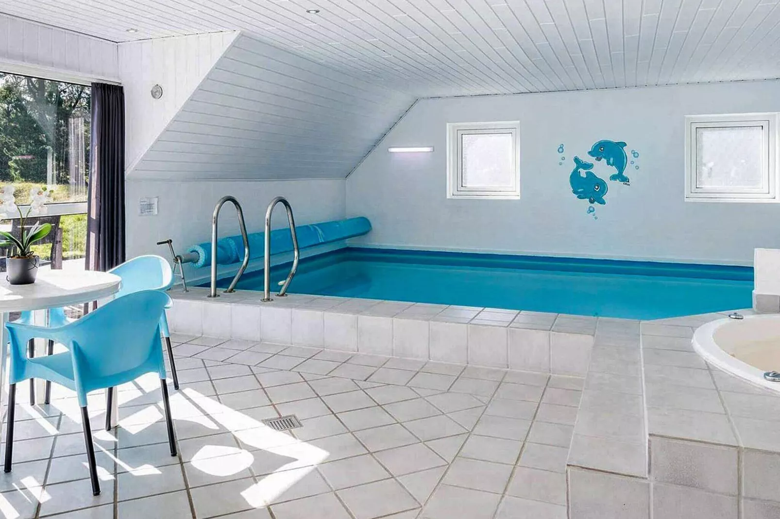 5 sterren vakantie huis in Blåvand-Zwembad