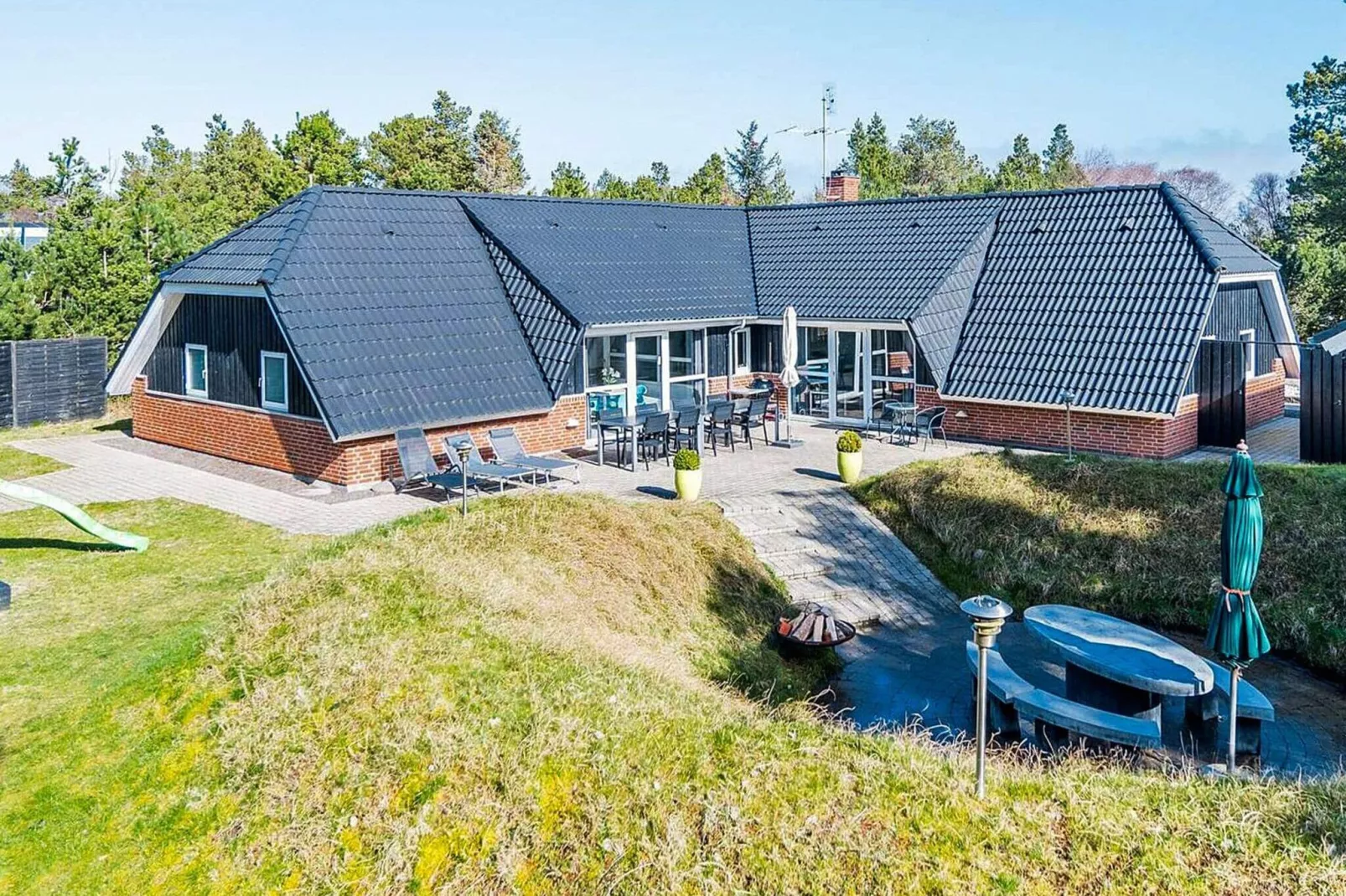 5 sterren vakantie huis in Blåvand-Uitzicht
