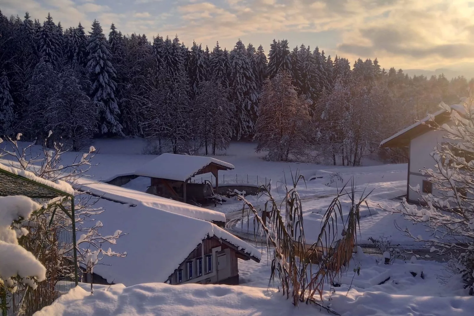 Ferienwohnung Holzfurtner-Uitzicht winter