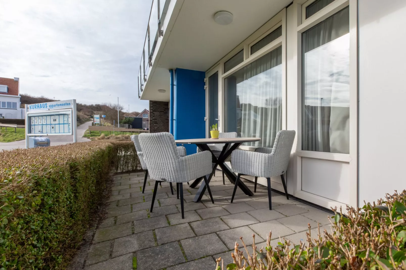 Zoutelande 'Kurhaus appartement nr 1-Terrasbalkon