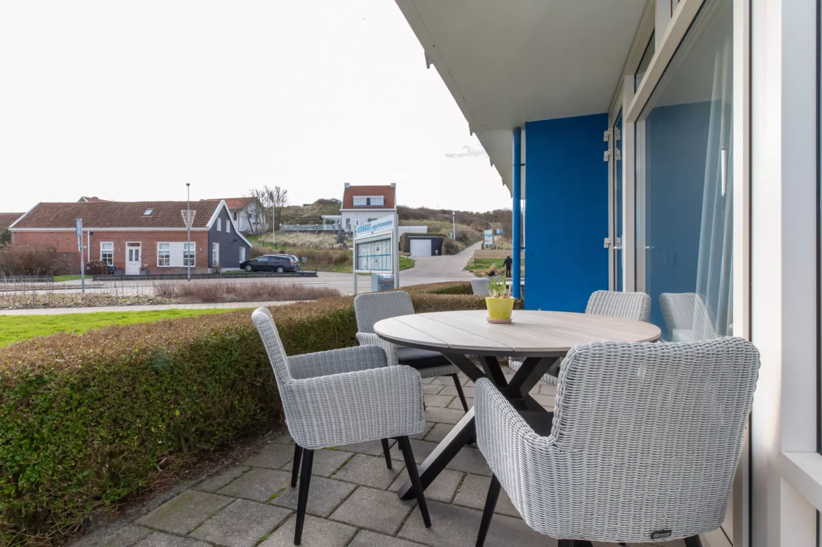 Zoutelande 'Kurhaus appartement nr 1-Terrasbalkon