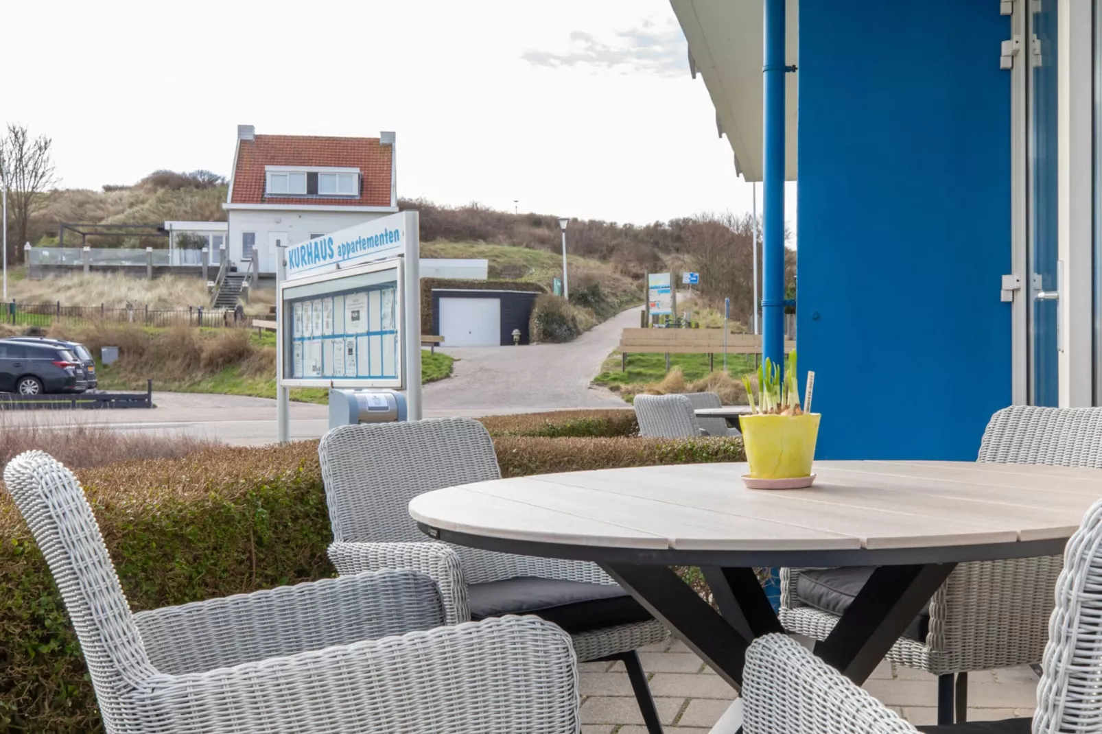 Zoutelande 'Kurhaus appartement nr 1-Terrasbalkon