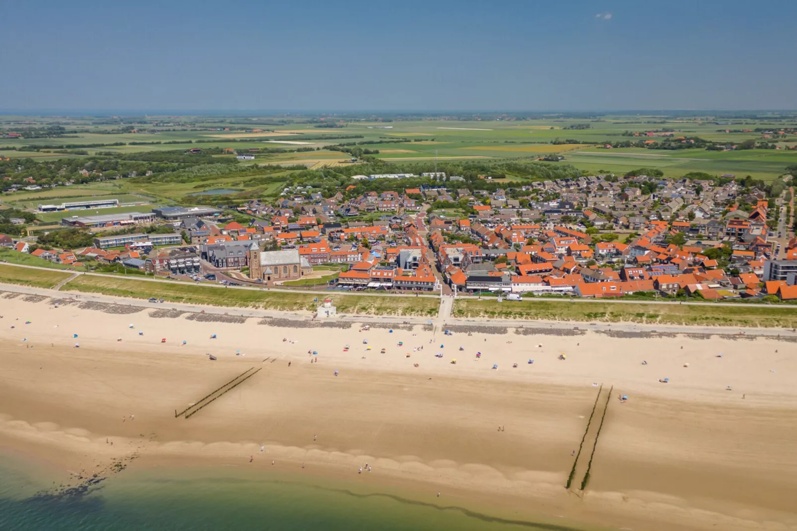 Zoutelande 'Kurhaus appartement nr 1-Gebieden zomer 5km