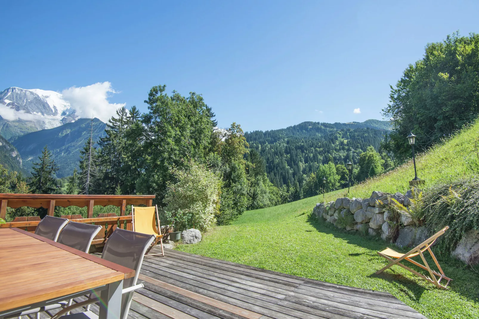 Le Mont Blanc - Les Traces-Uitzicht zomer