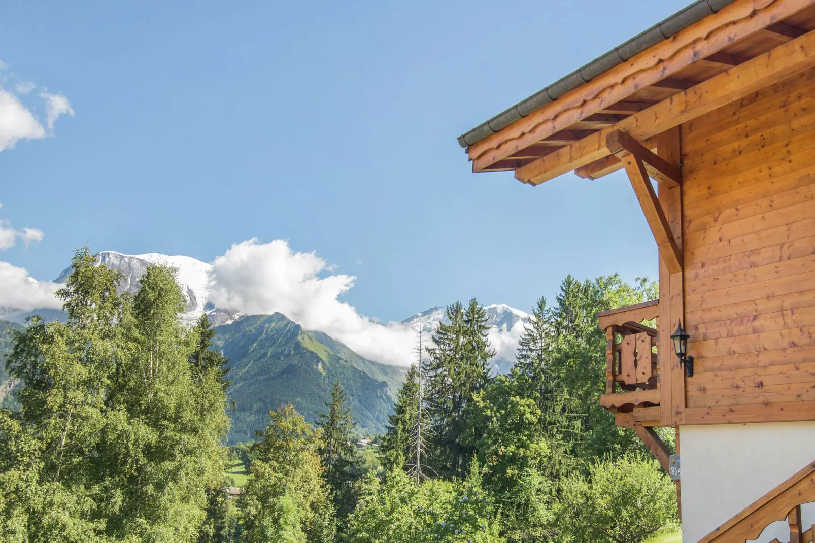 Le Mont Blanc - Les Traces-Uitzicht zomer