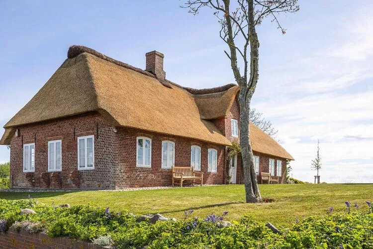 Ferienhaus Reethüs Rosenkranz Aventoft-Buitenkant zomer