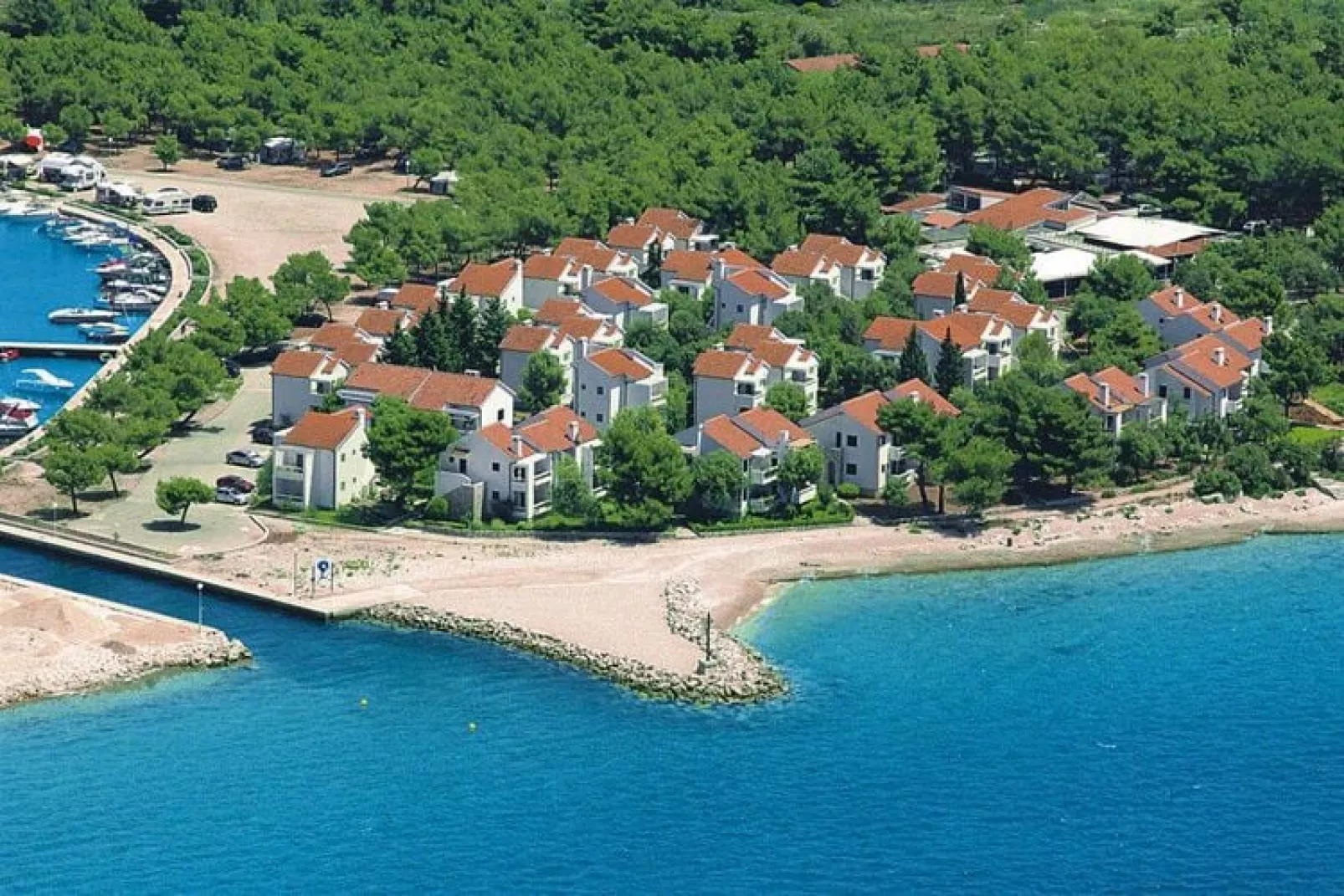 Villas Kornati in Amadria Park Camping Sibenik - 3-Raum-App 4&3 A3 ca70 qm für 7 Pers-Zwembad