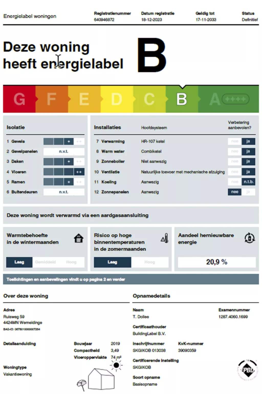 Vakantiehuis Ruisweg 59-Binnen