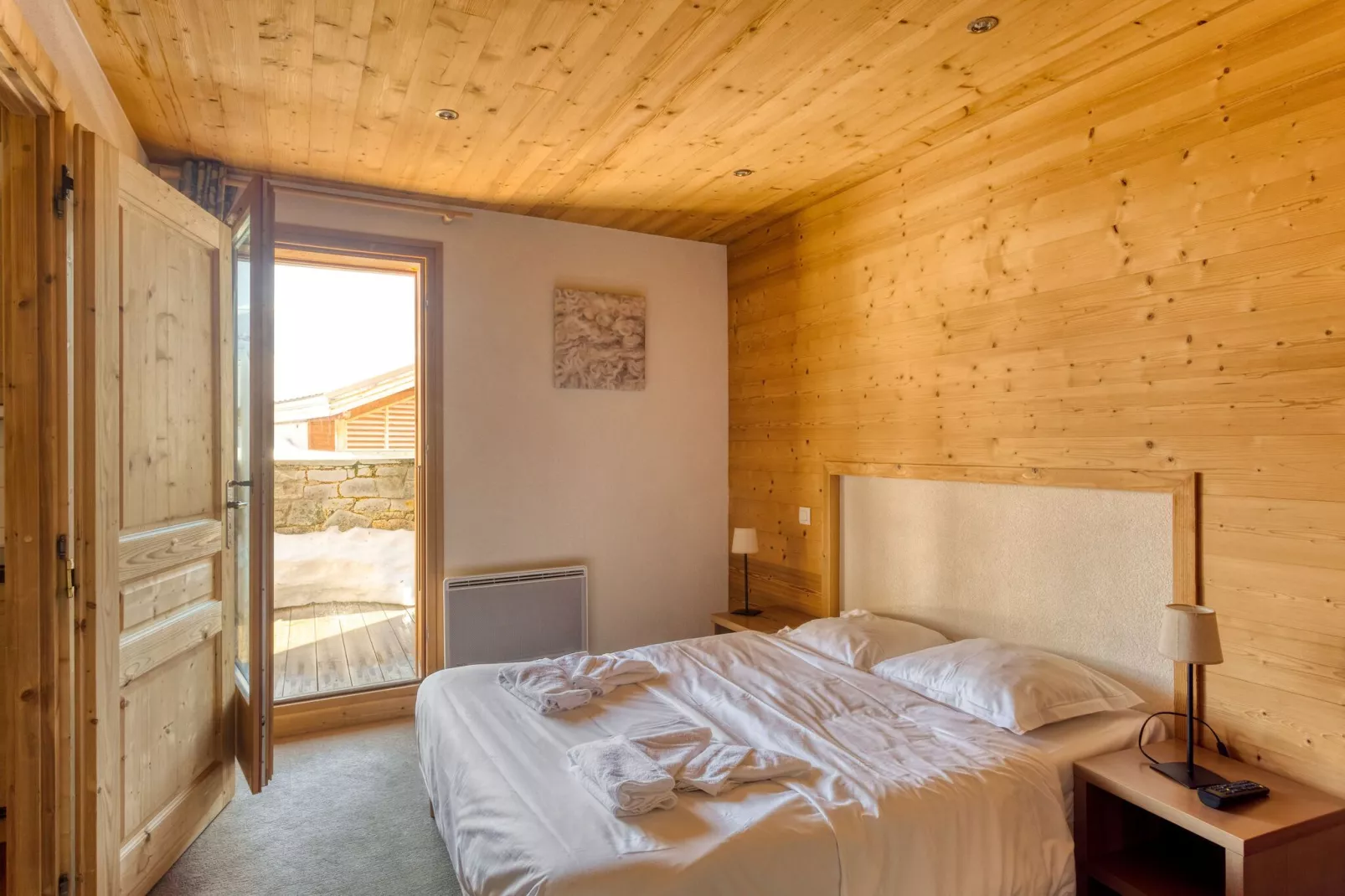 Authentiek appartement in het skigebied Le Grand Massif-Slaapkamer