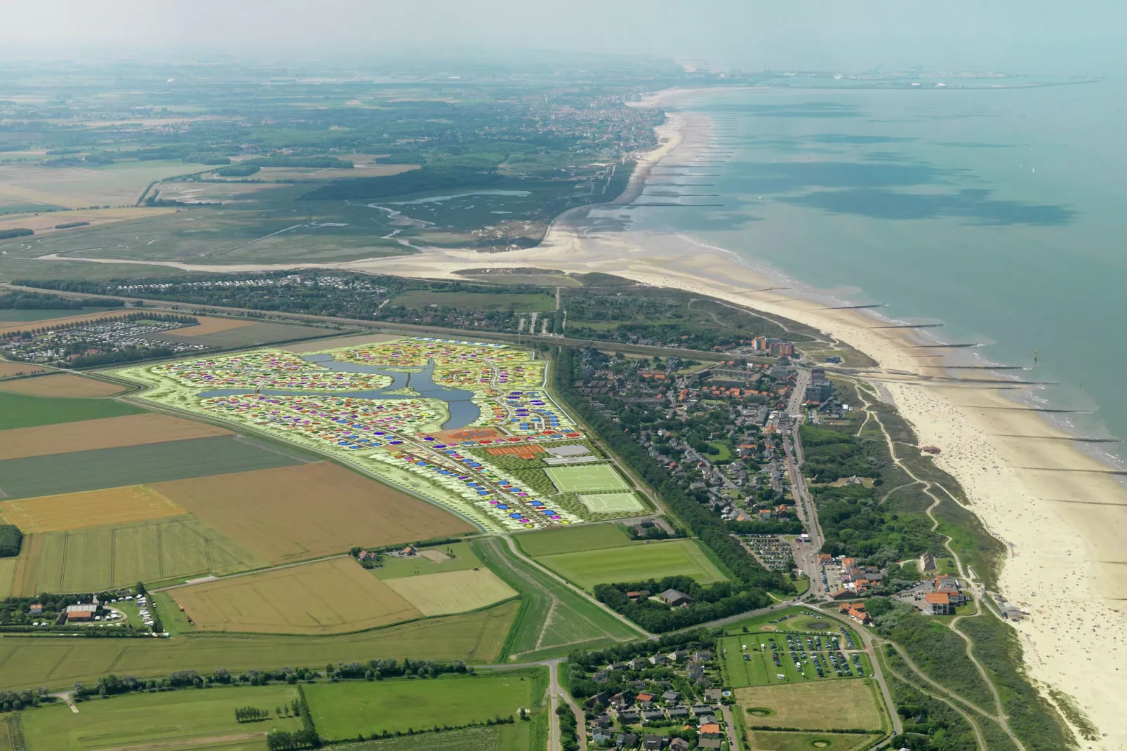 Noordzee Residence Cadzand-Bad 12-Gebieden zomer 20km