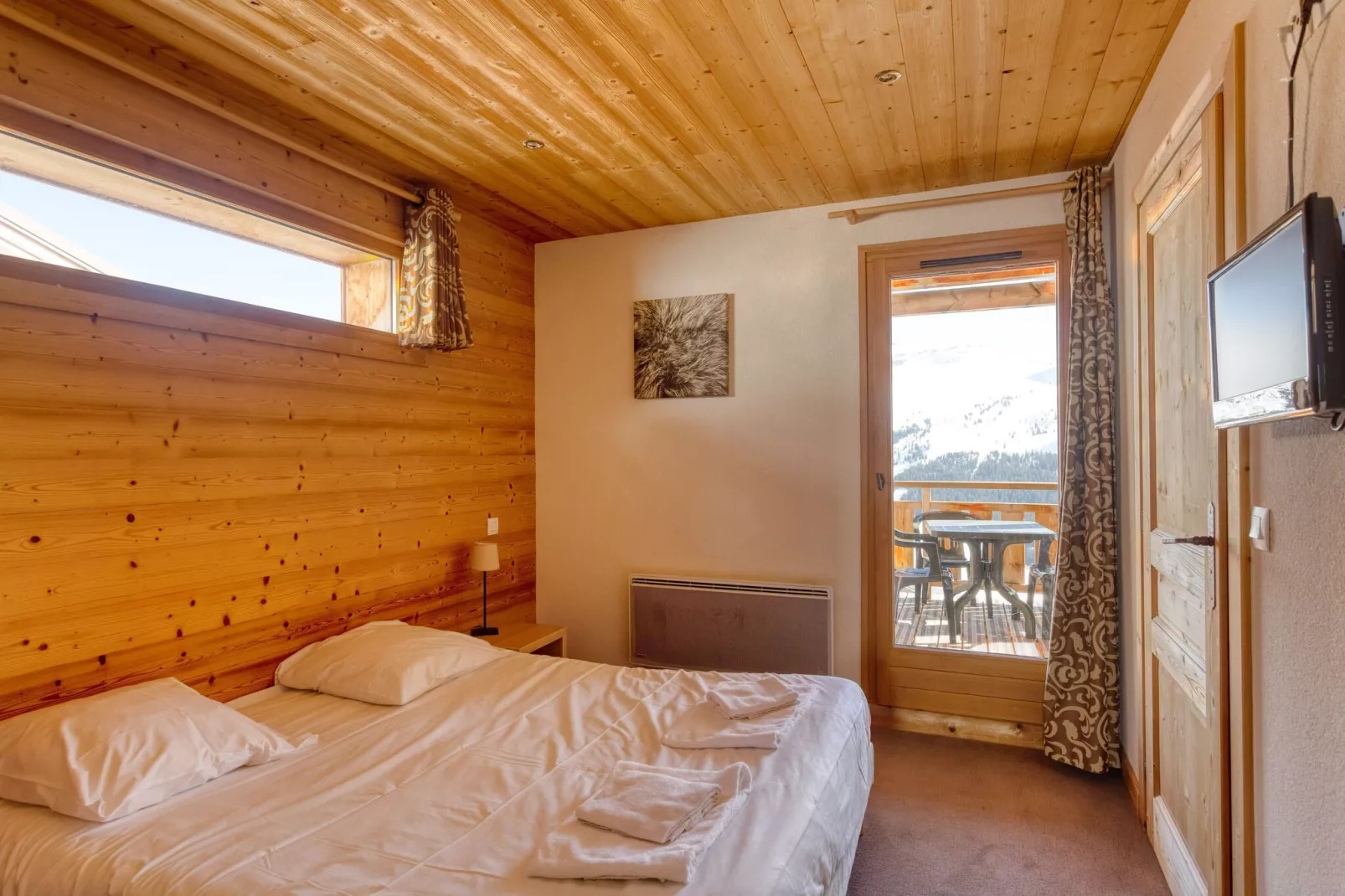 Authentiek appartement in het skigebied Le Grand Massif-Slaapkamer