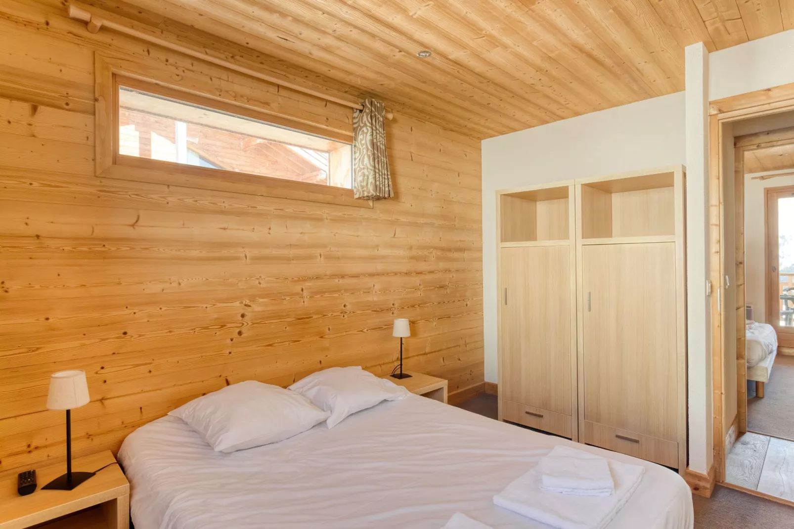 Authentiek appartement in het skigebied Le Grand Massif-Slaapkamer