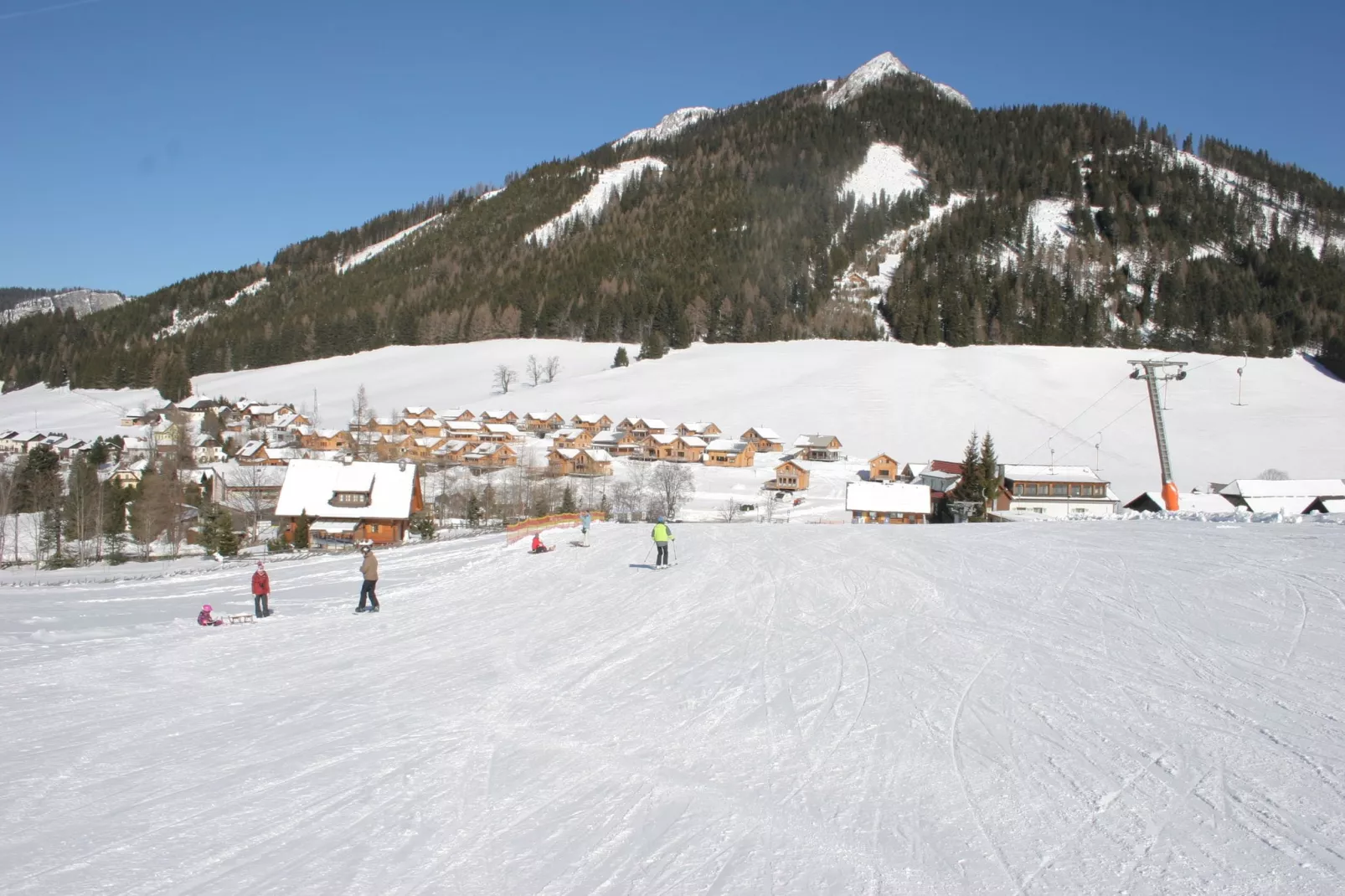 Chalet Quadrifoglio-Gebied winter 1km