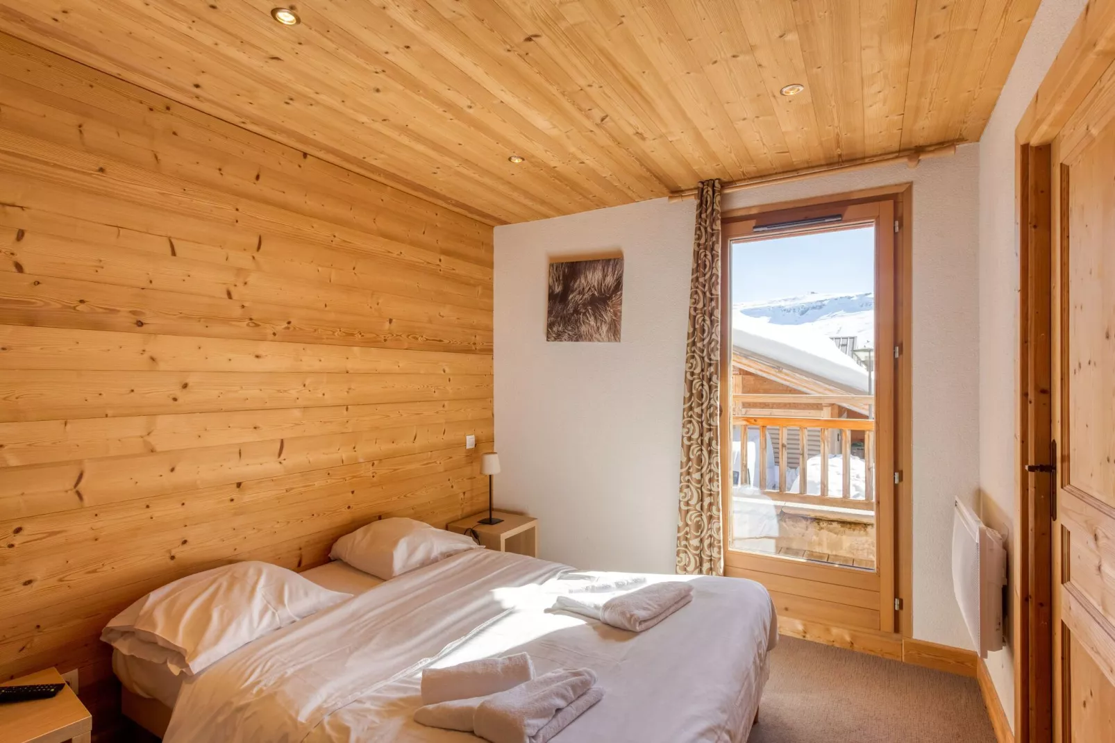 Authentiek appartement in het skigebied Le Grand Massif-Slaapkamer