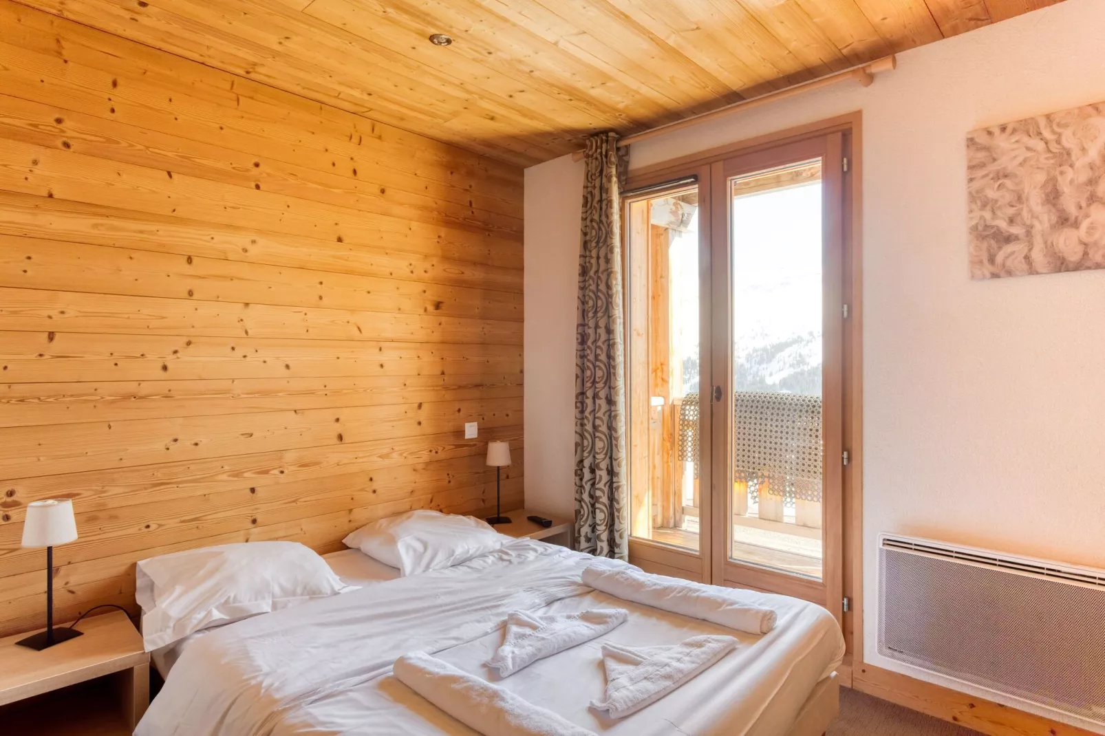 Authentiek appartement in het skigebied Le Grand Massif-Slaapkamer