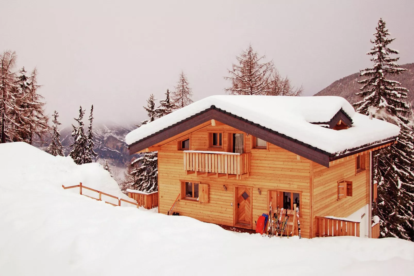 Chalet Chaud-Exterieur winter