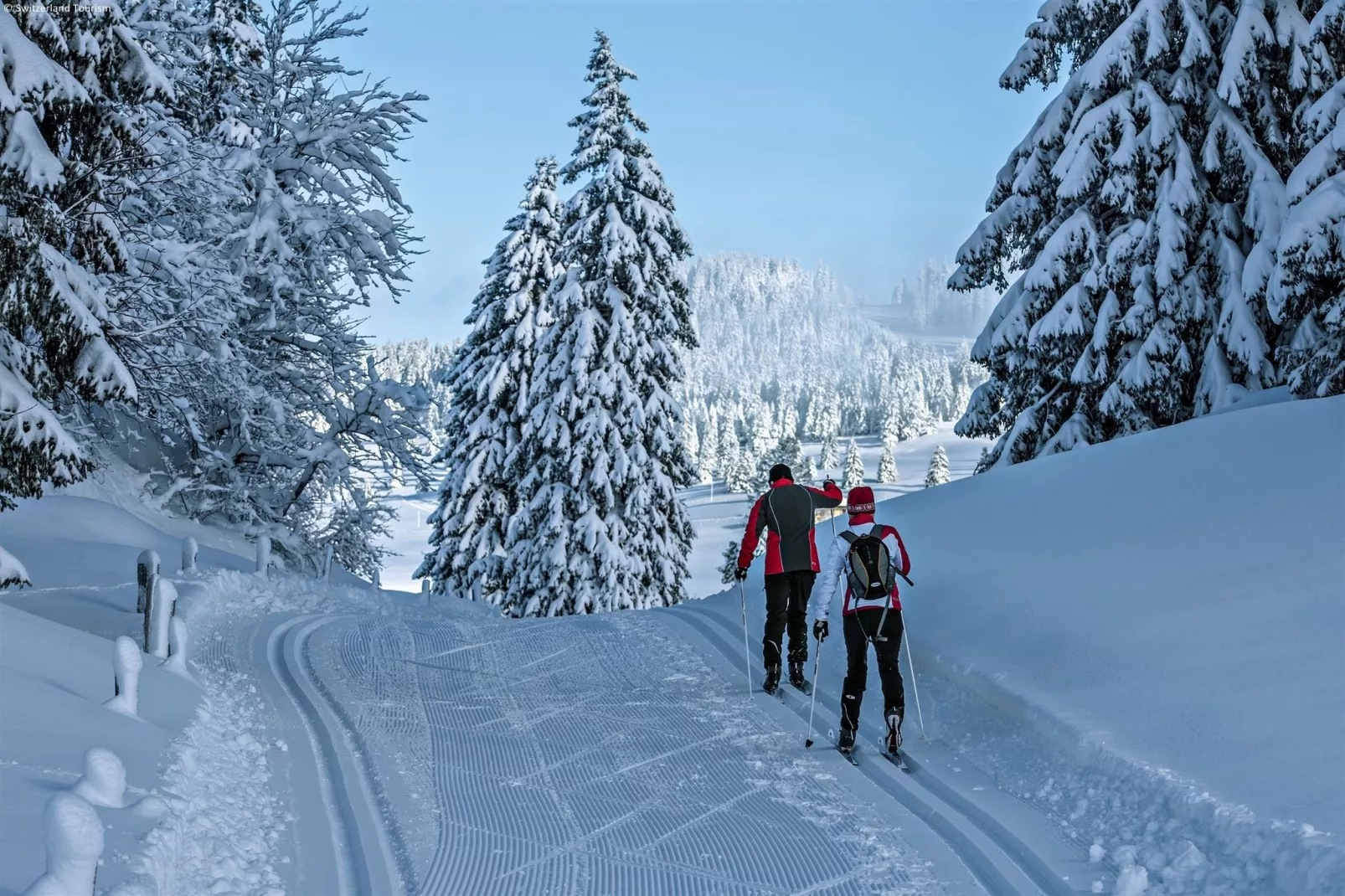 Chalet Chaud-Gebied winter 5km