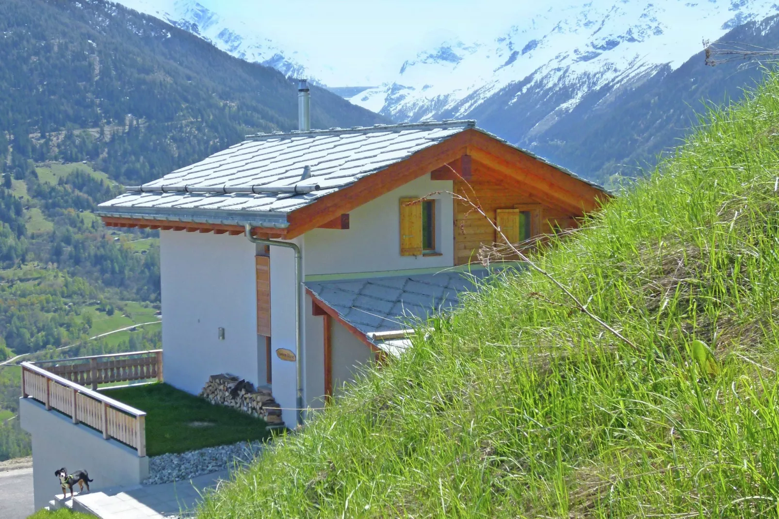 Chalet Ourson Blanc-Buitenkant zomer