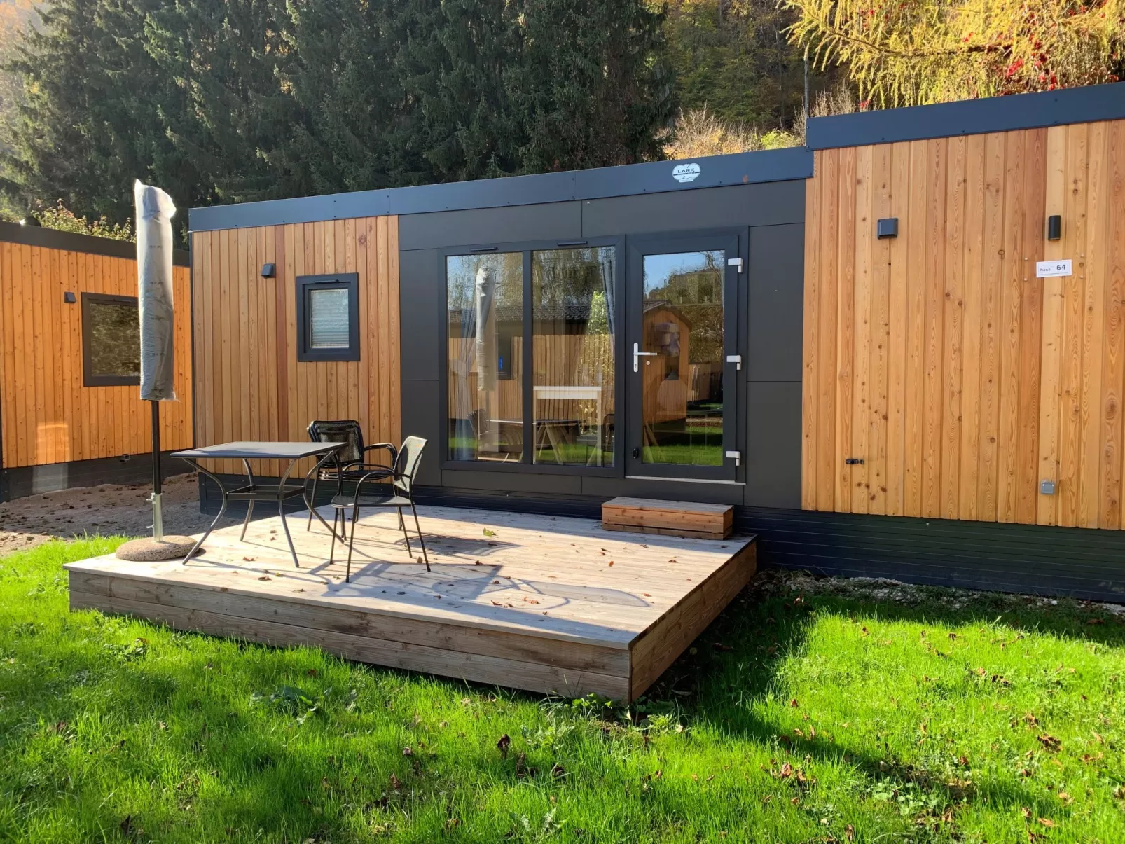 Tiny Haus Rotkehlchen-Buiten