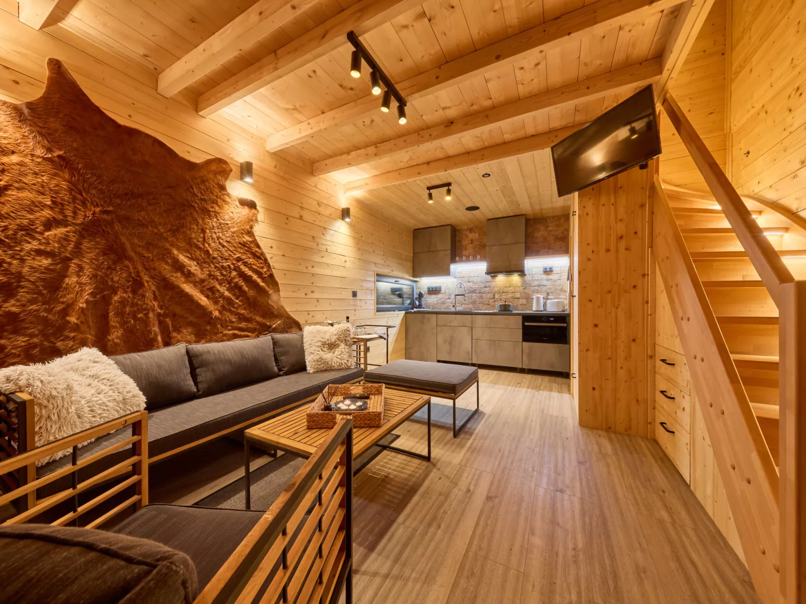Luxe Timber Lodge & Pet Retreat-Binnen