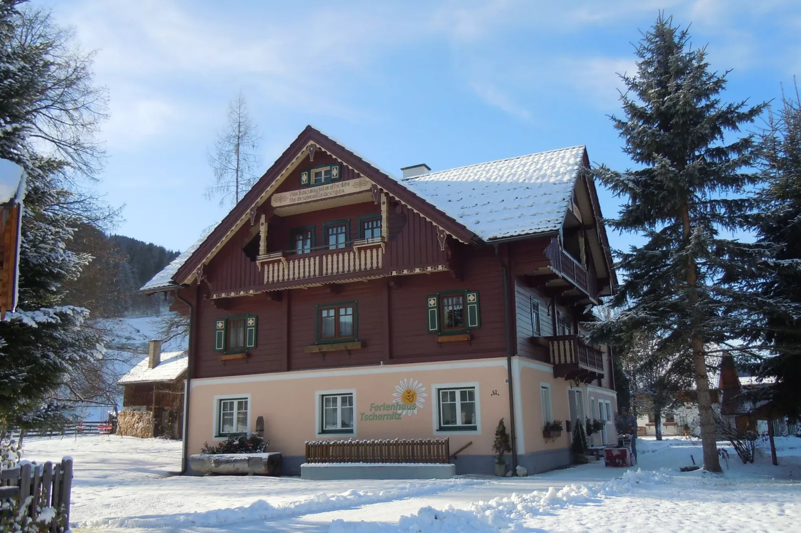 Haus Tschernitz-Exterieur winter