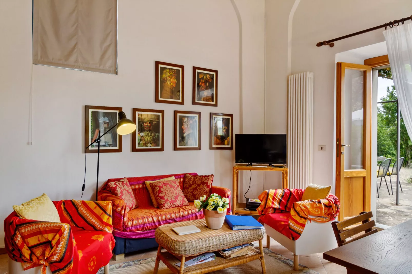 Prachtige villa in Toscane met een adembenemend uitzicht-Woonkamer