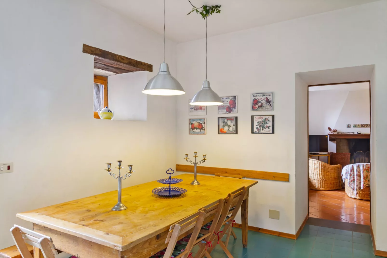 Prachtige villa in Toscane met een adembenemend uitzicht-Eetkamer