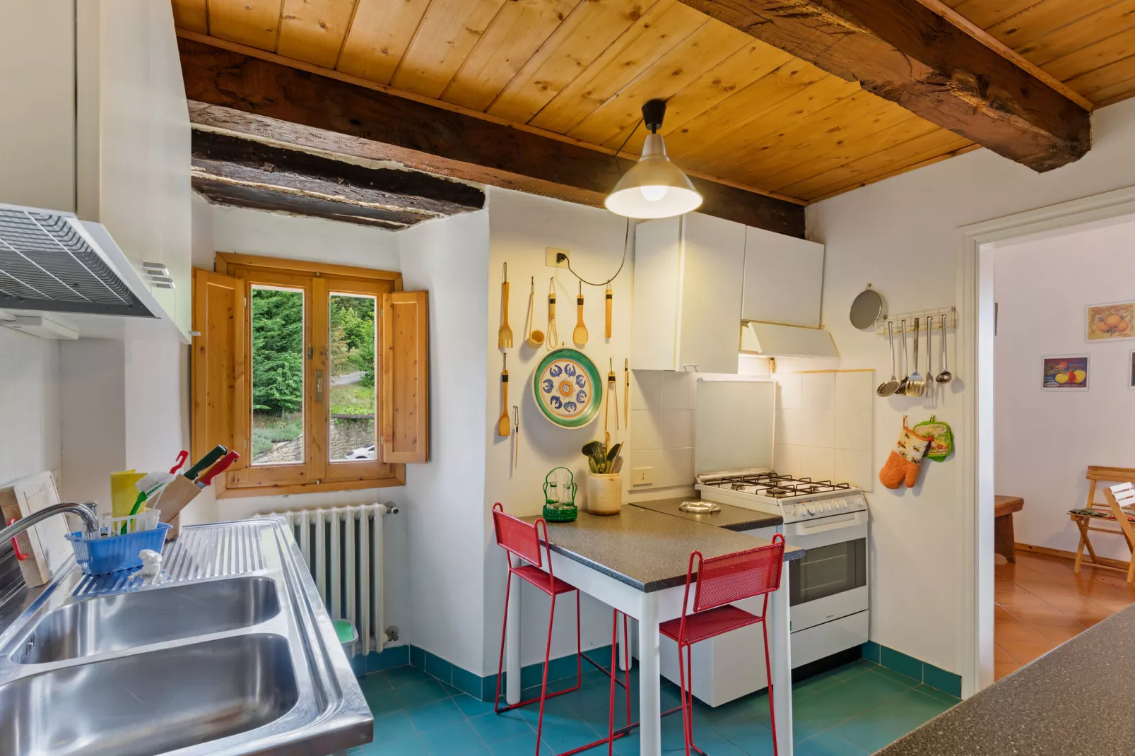 Prachtige villa in Toscane met een adembenemend uitzicht-Keuken