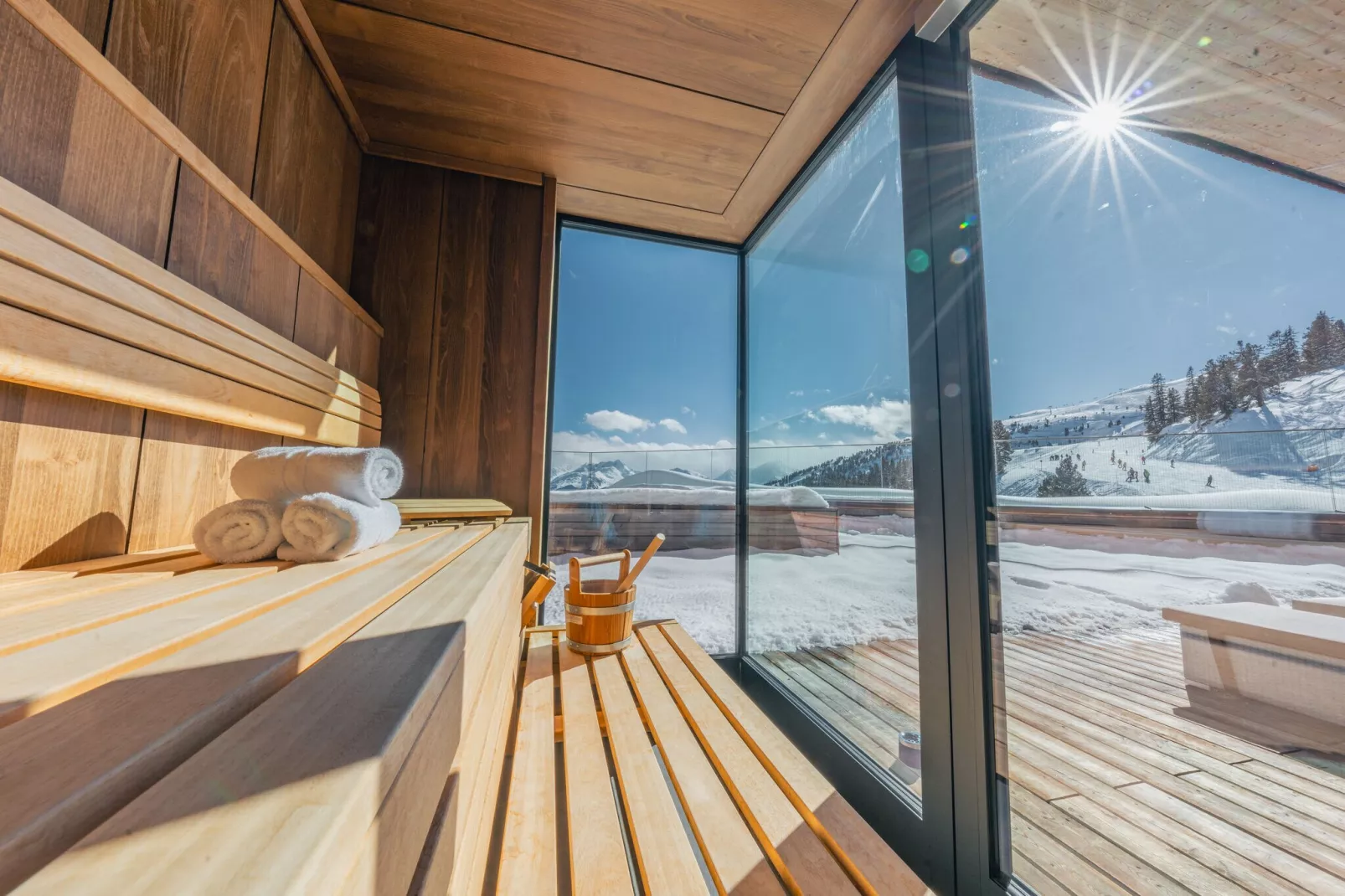 Mountain View Lofts - Granat 4 Personen-Sauna