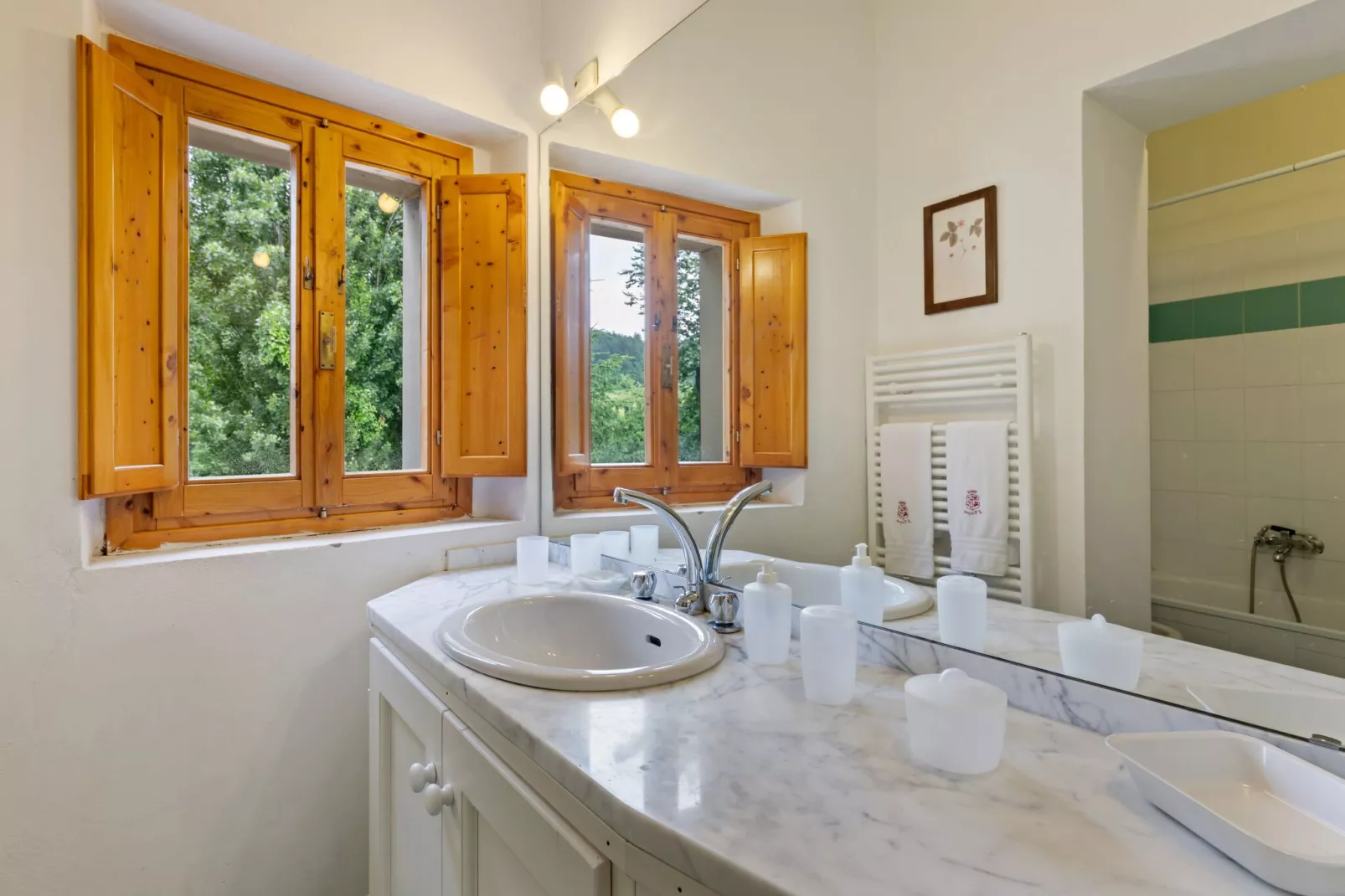 Prachtige villa in Toscane met een adembenemend uitzicht-Badkamer