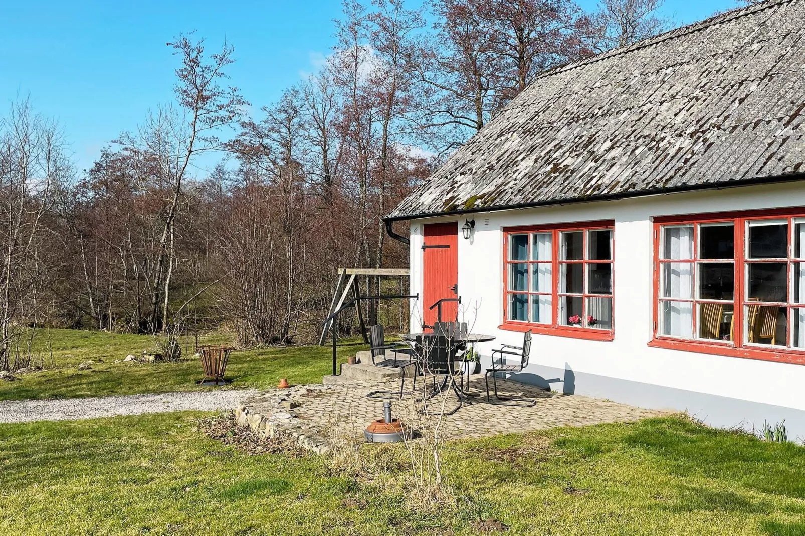 Licht vakantiehuis in Vollsjö-By Traum-Buitenlucht