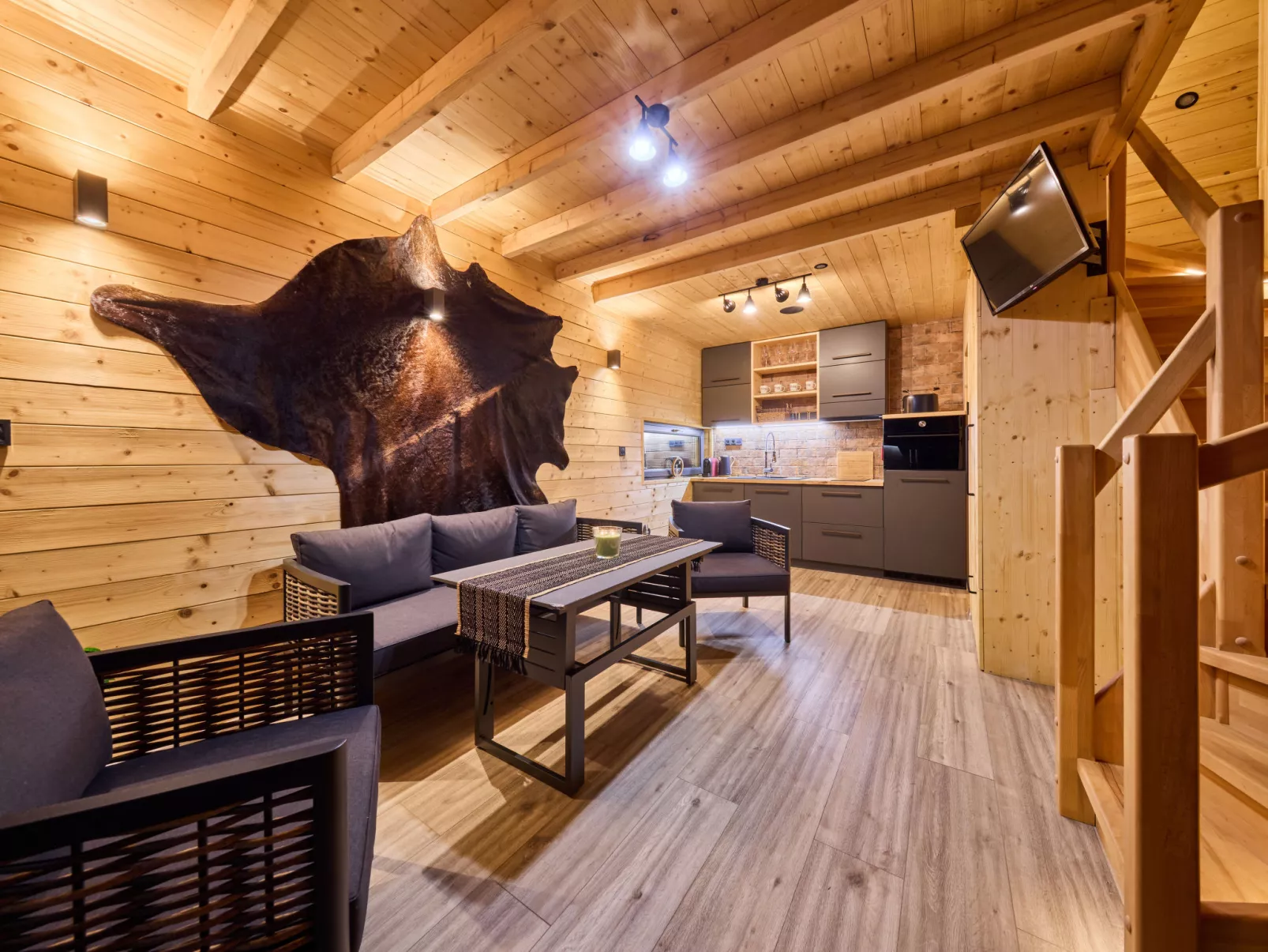 Luxe Timber Lodge & Relaxing Bath”-Binnen