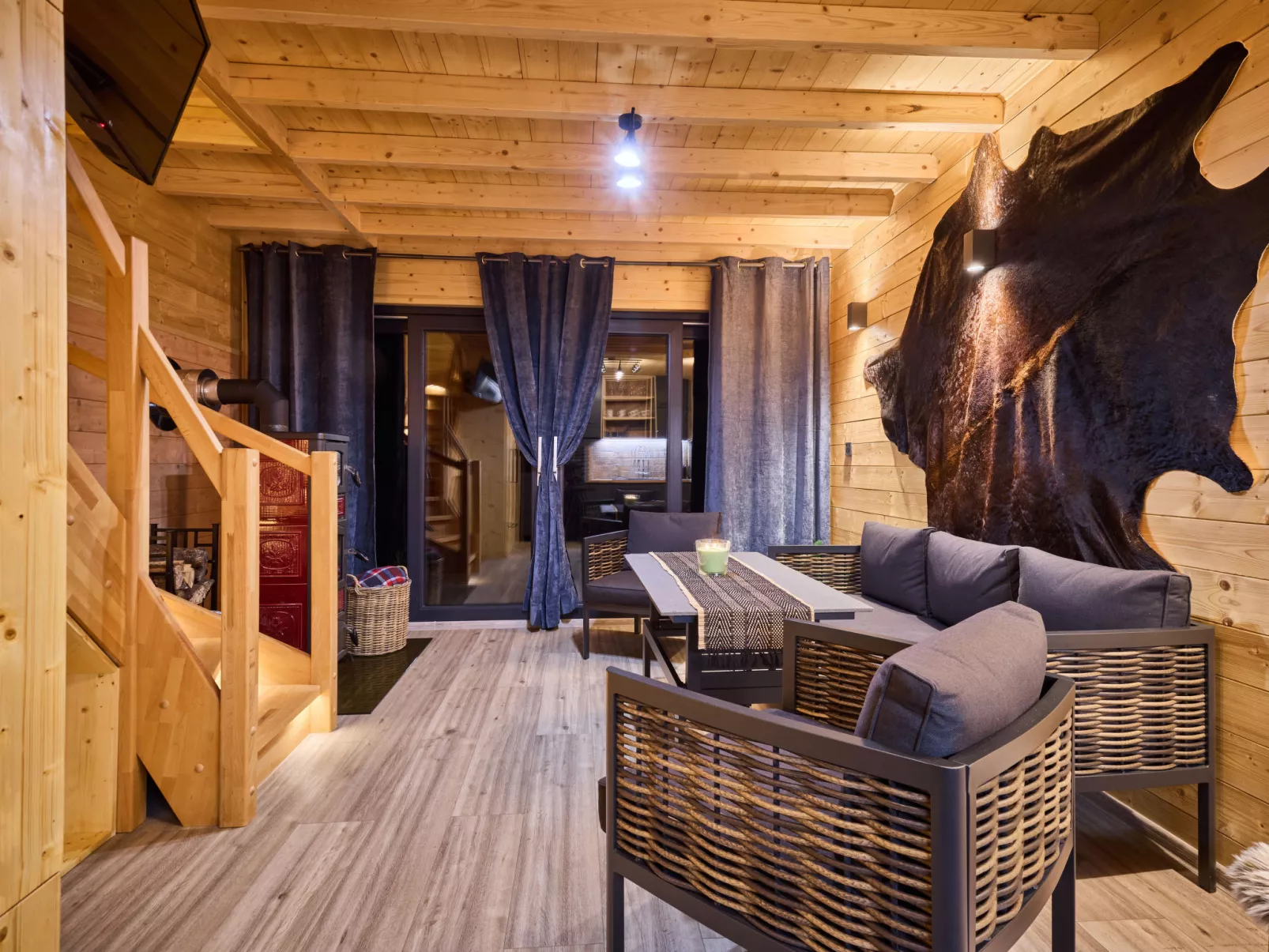 Luxe Timber Lodge & Relaxing Bath”-Binnen