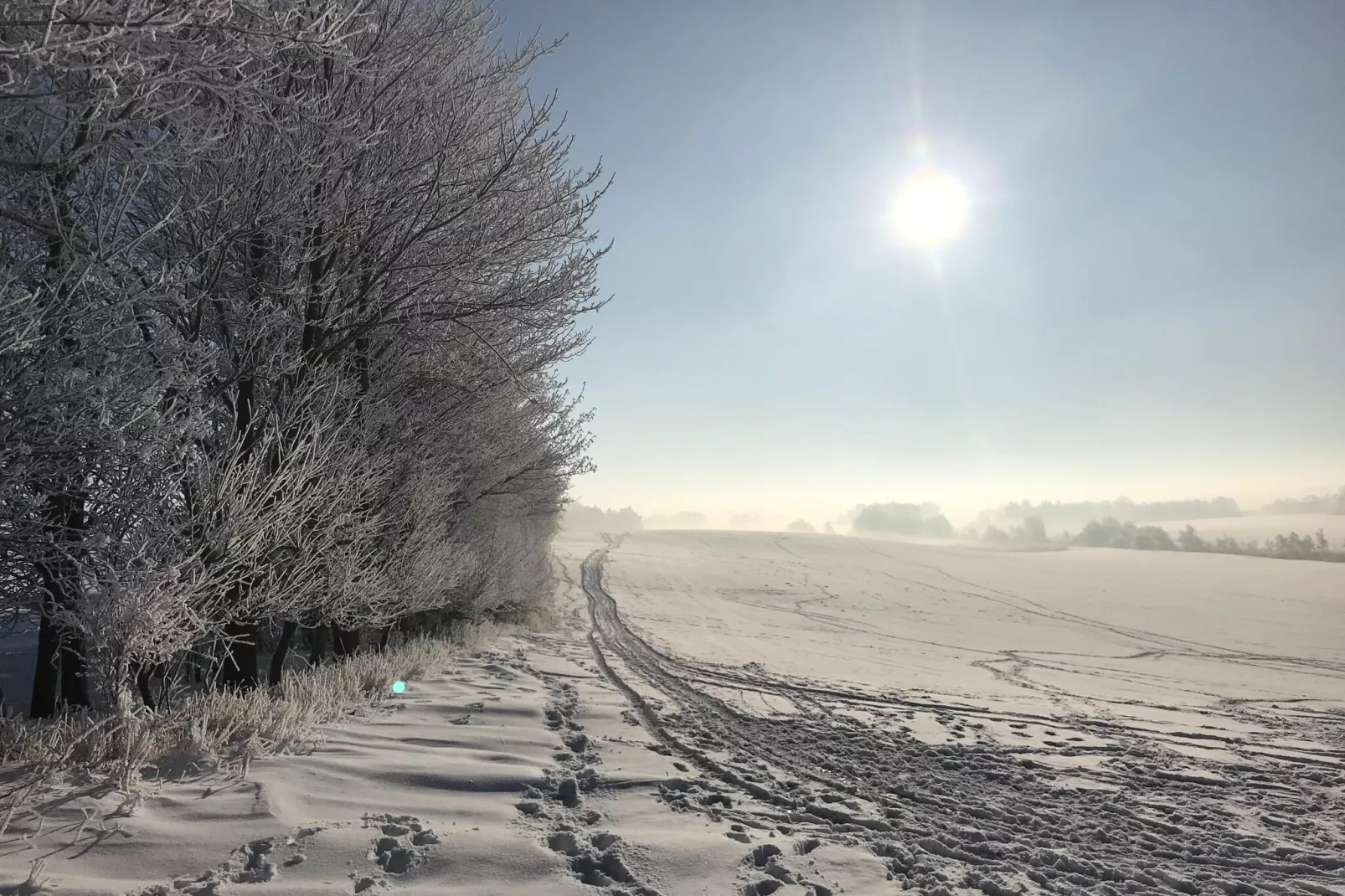 Ferienwohnung an der Ostsee in Pruchten naehe Kanalbrücke-Gebied winter 1km
