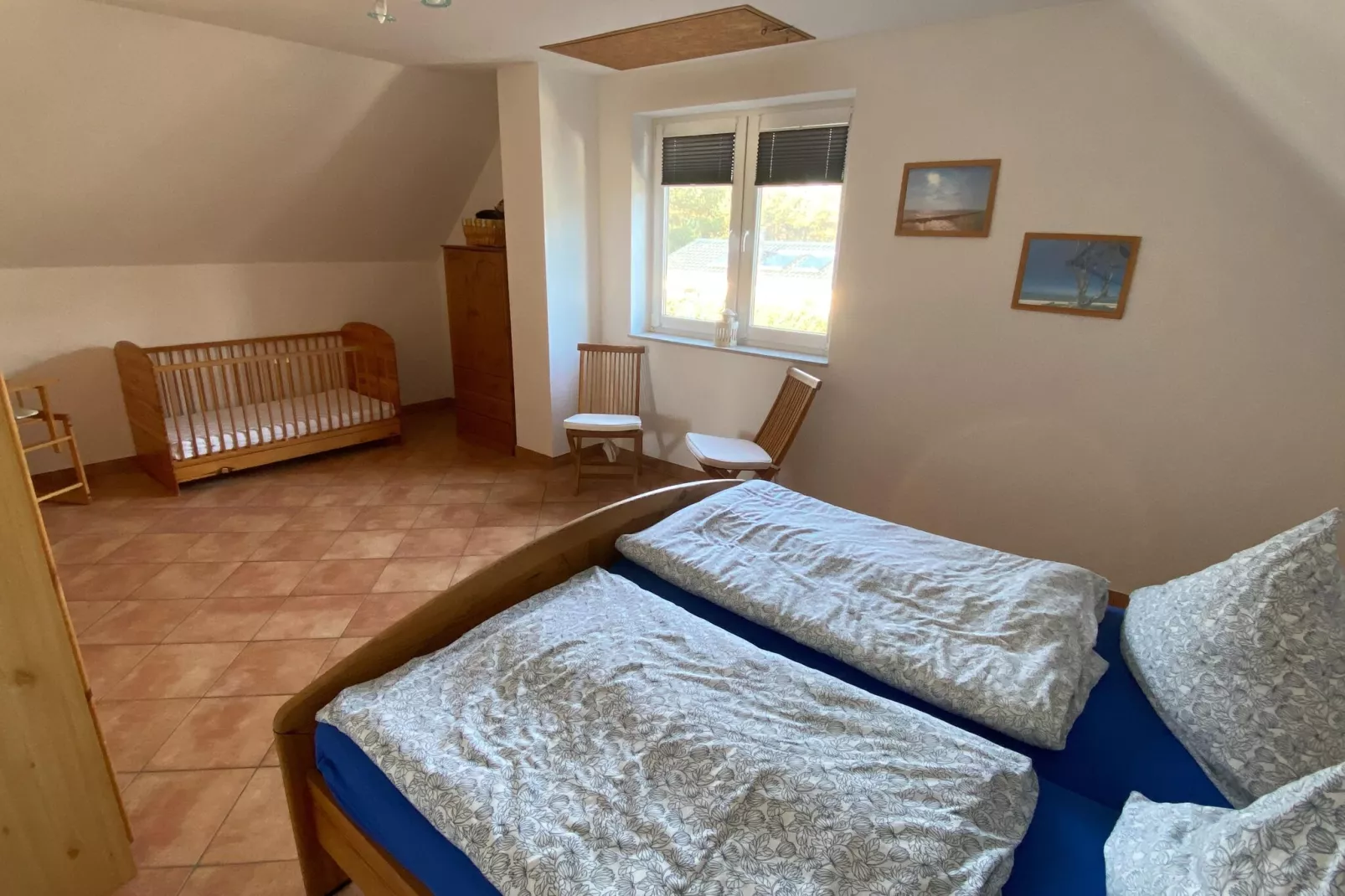 Ferienwohnung an der Ostsee in Pruchten naehe Zingst-Slaapkamer