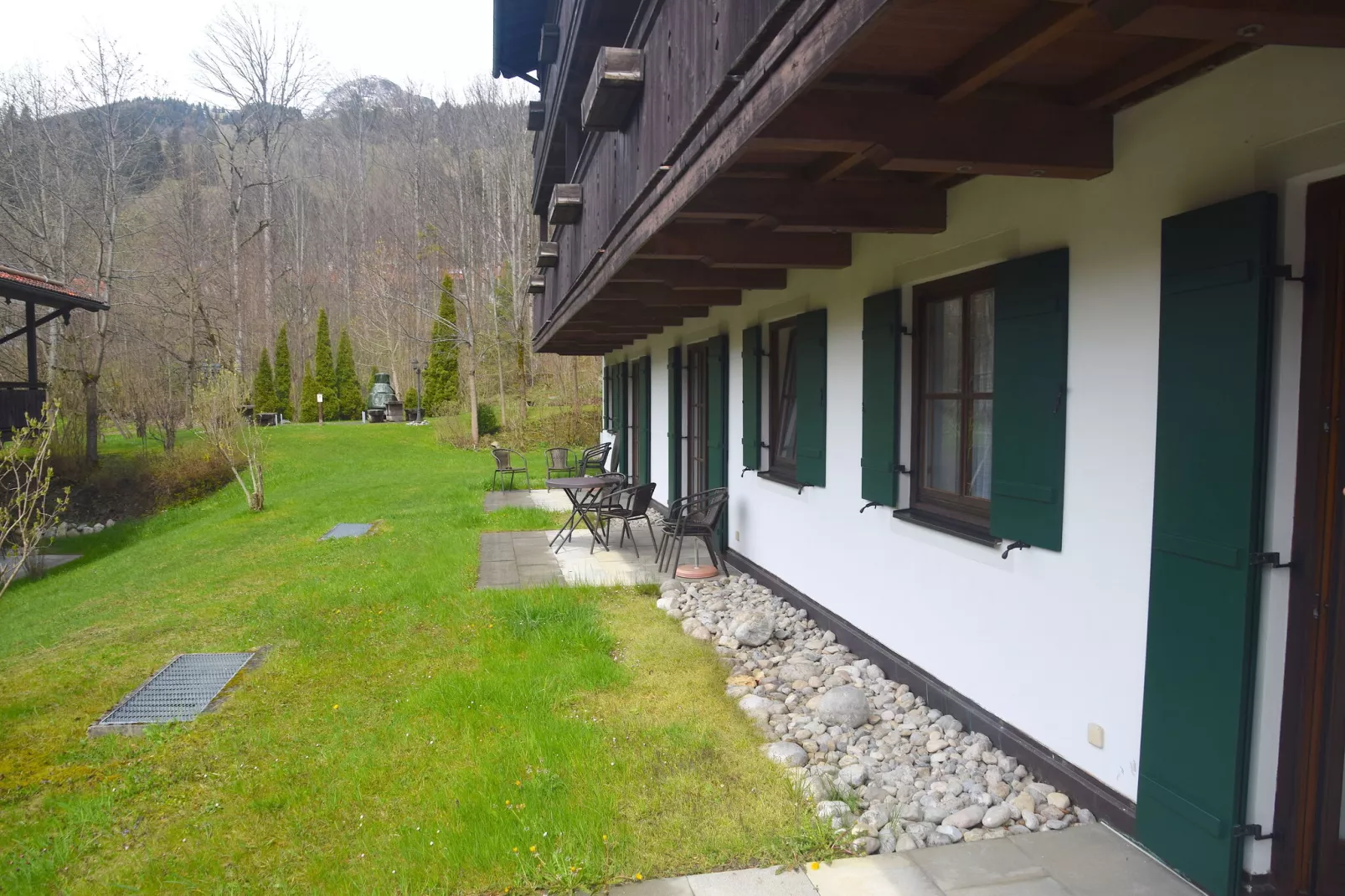 Schöne Unterkunft in den Alpen bei Bayrischzell-Terrasbalkon