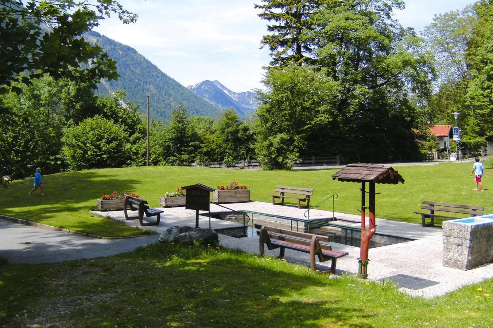 Schöne Unterkunft in den Alpen bei Bayrischzell-Gebieden zomer 1km