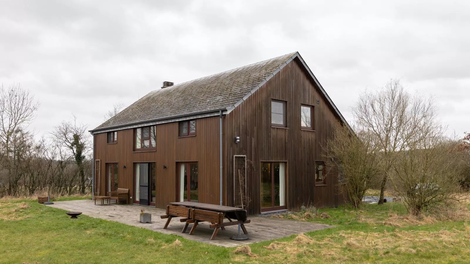 Vakantiehuis Wilogne-Exterieur winter
