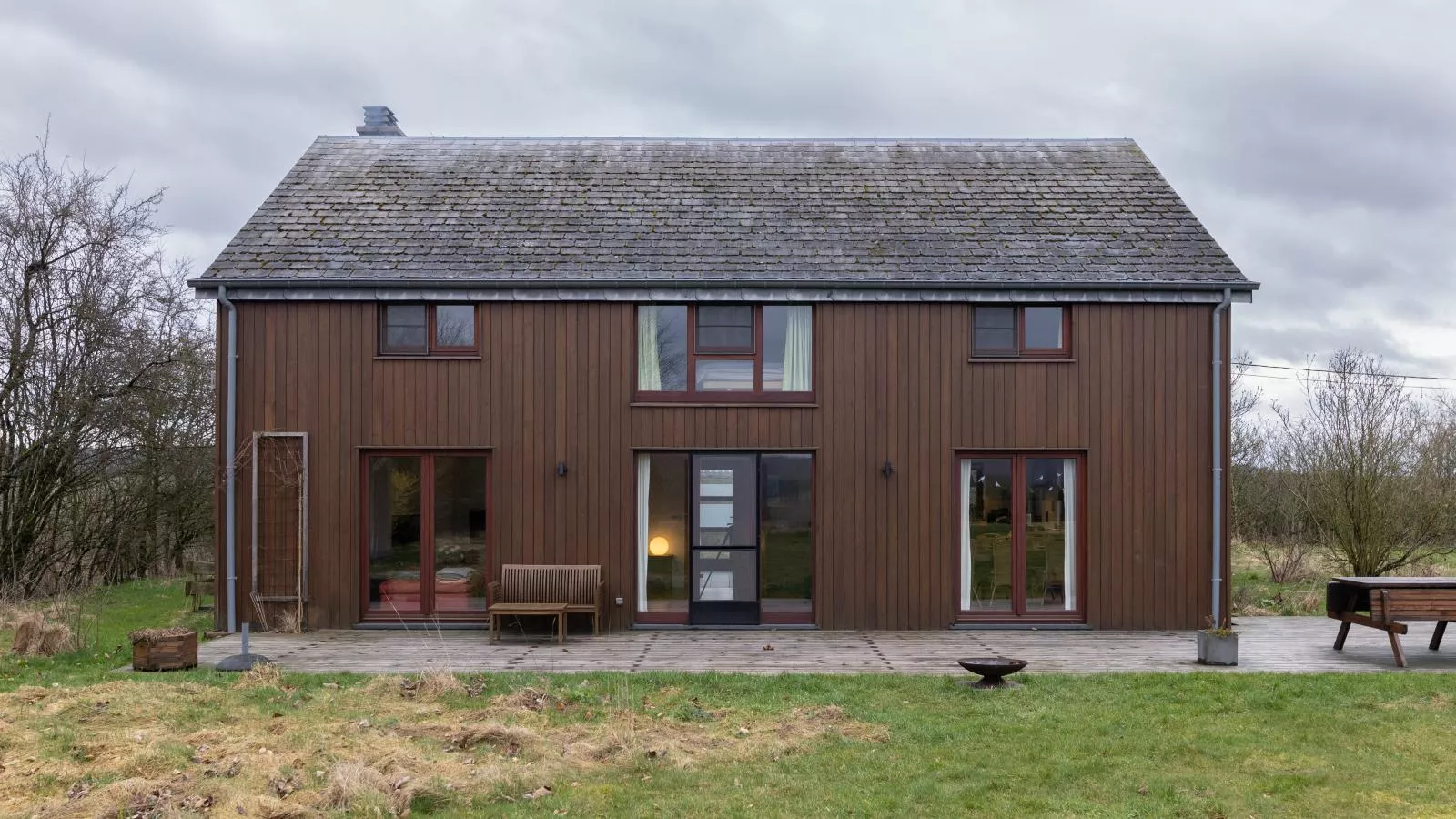Vakantiehuis Wilogne-Exterieur winter