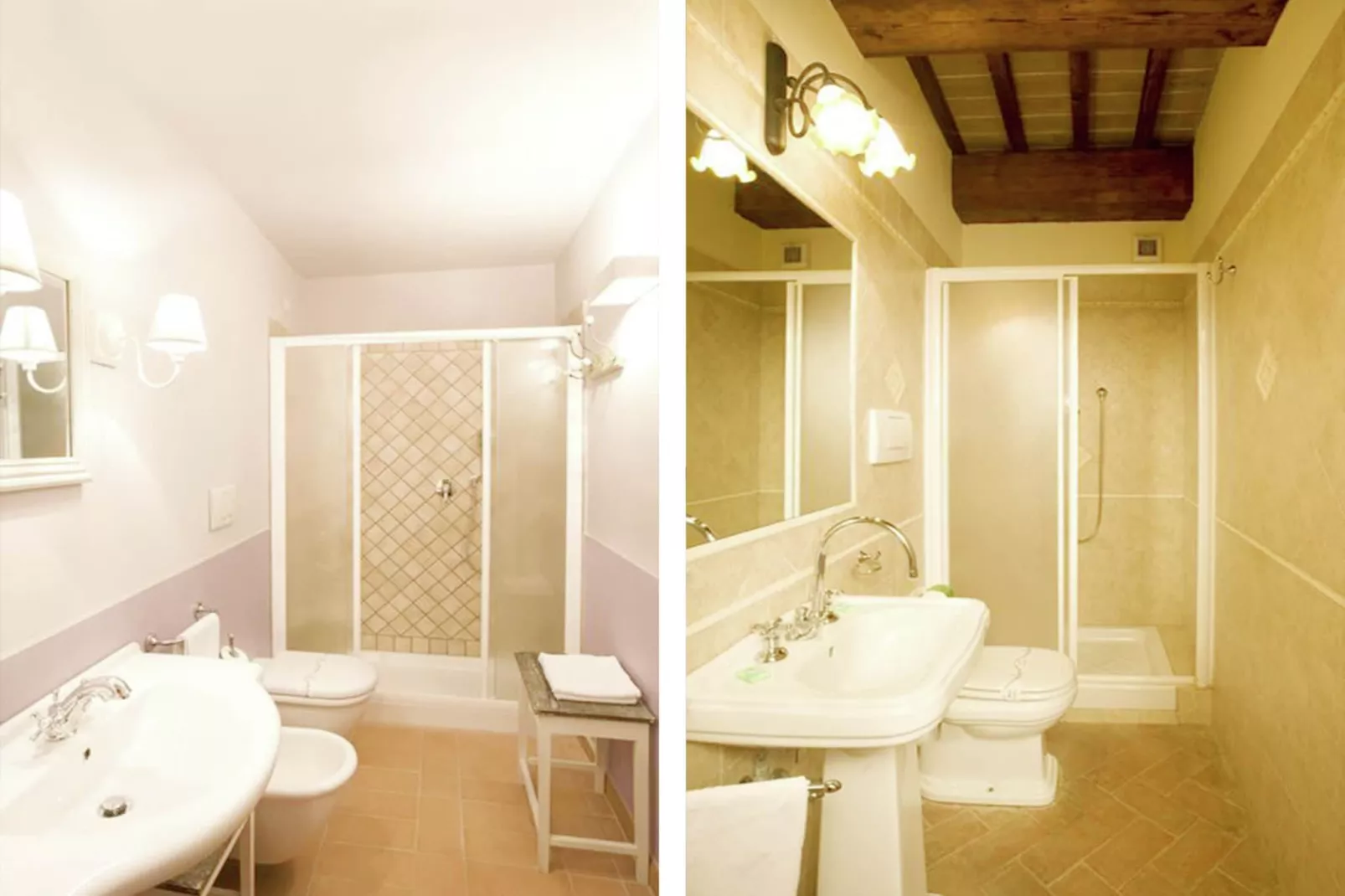 Ruim appartement in Italiaanse stijl ingericht in de heuvels-Badkamer