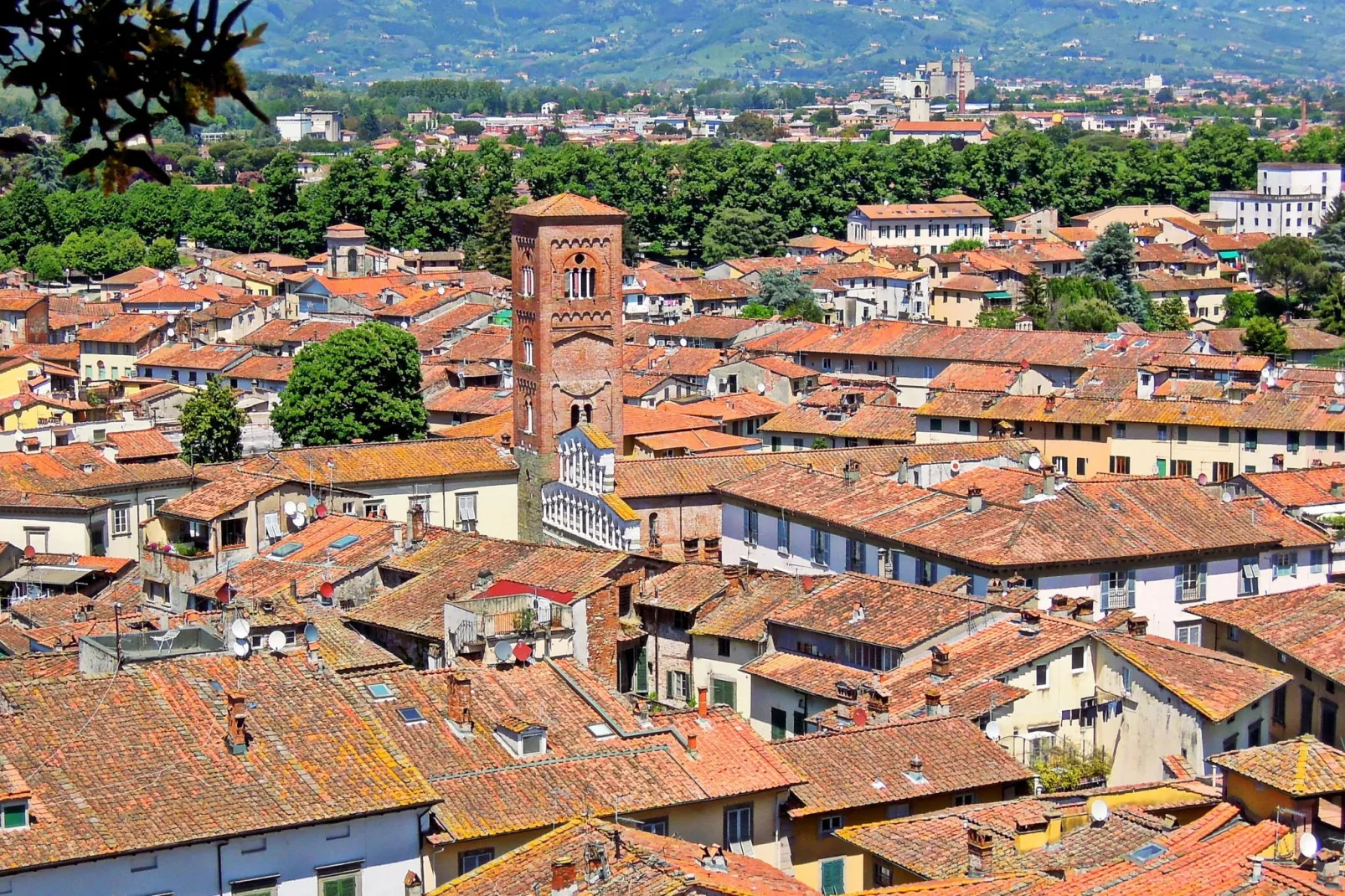 Anna Anfiteatro di Lucca-Gebieden zomer 1km