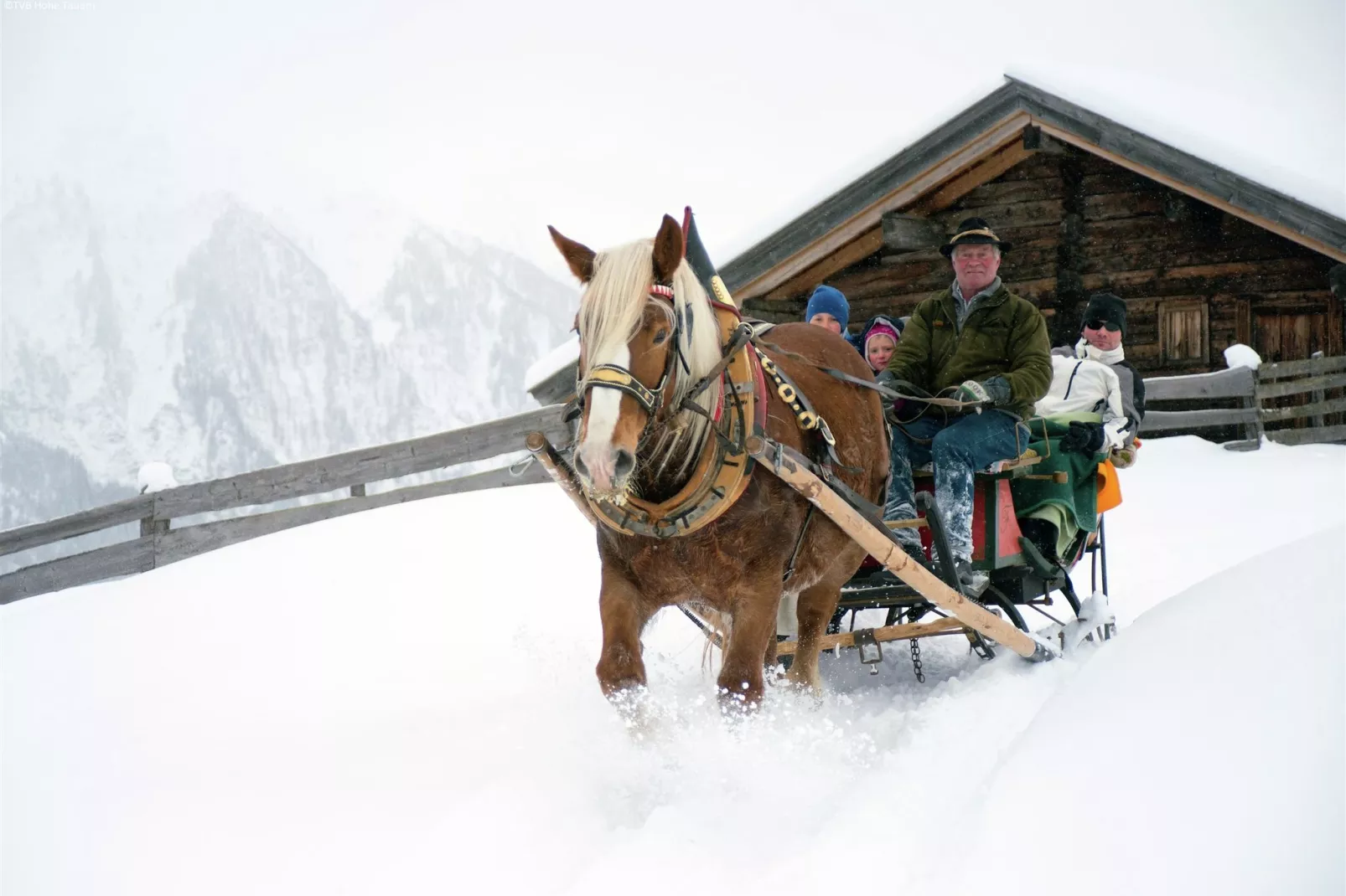 Ferienhaus Jenig-Gebied winter 5km