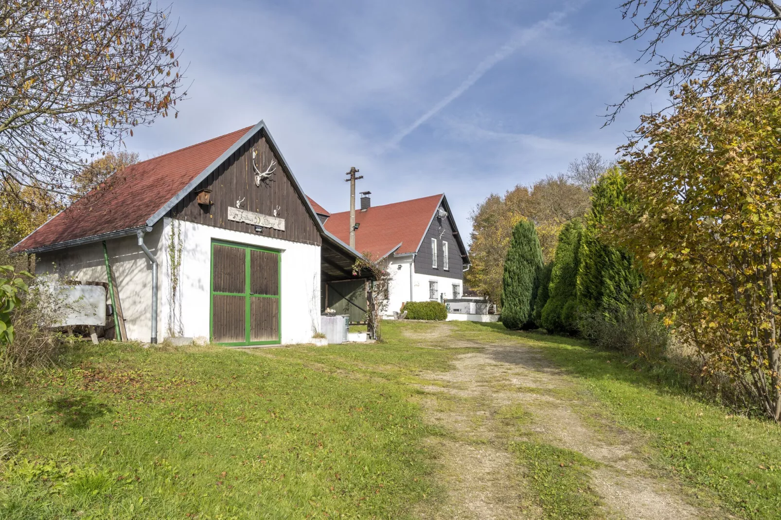 Jagdschloß Klingenthal / Graslitz-Buitenkant zomer