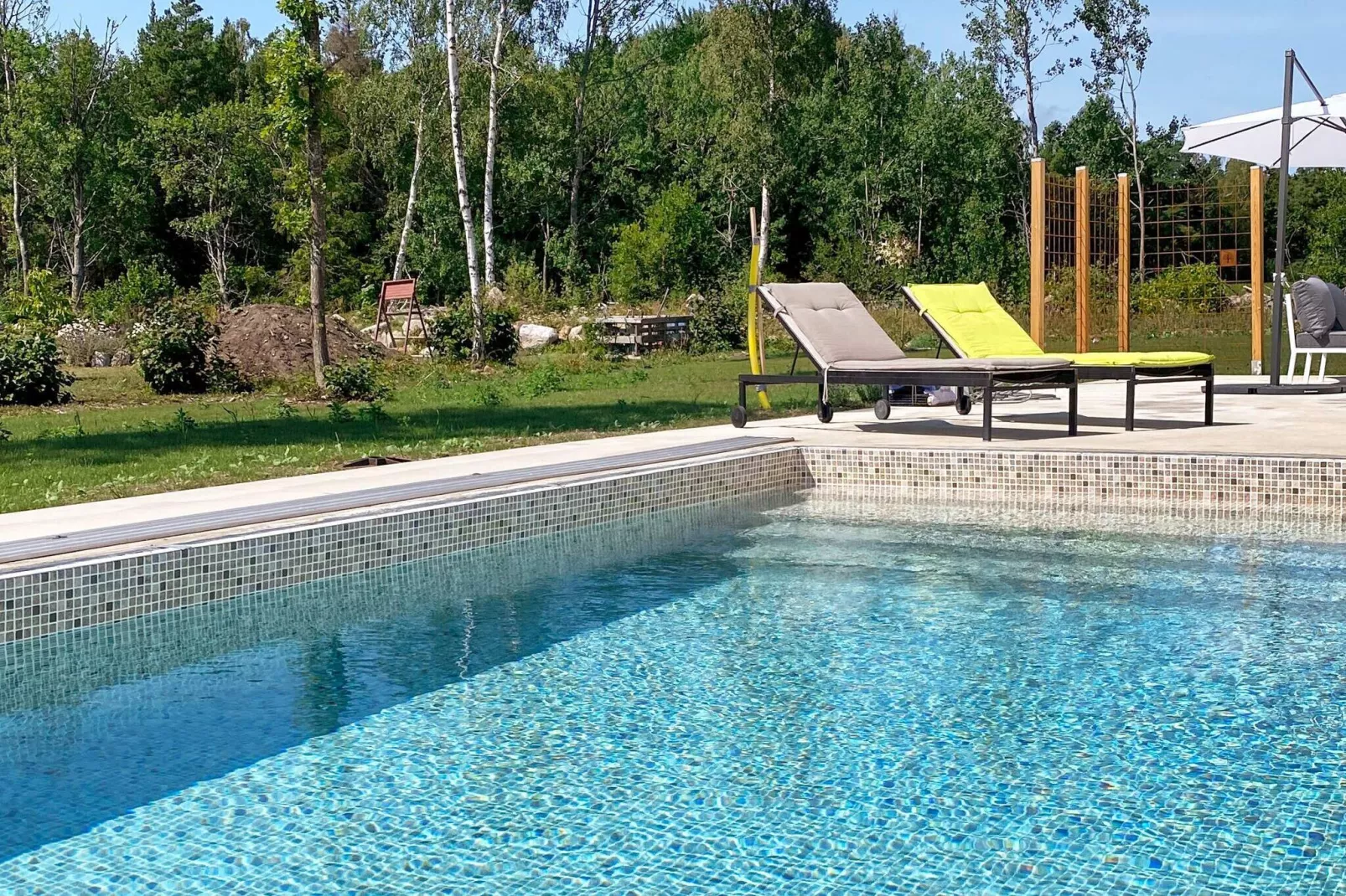 5 sterren vakantie huis in Gotlands Tofta-Zwembad
