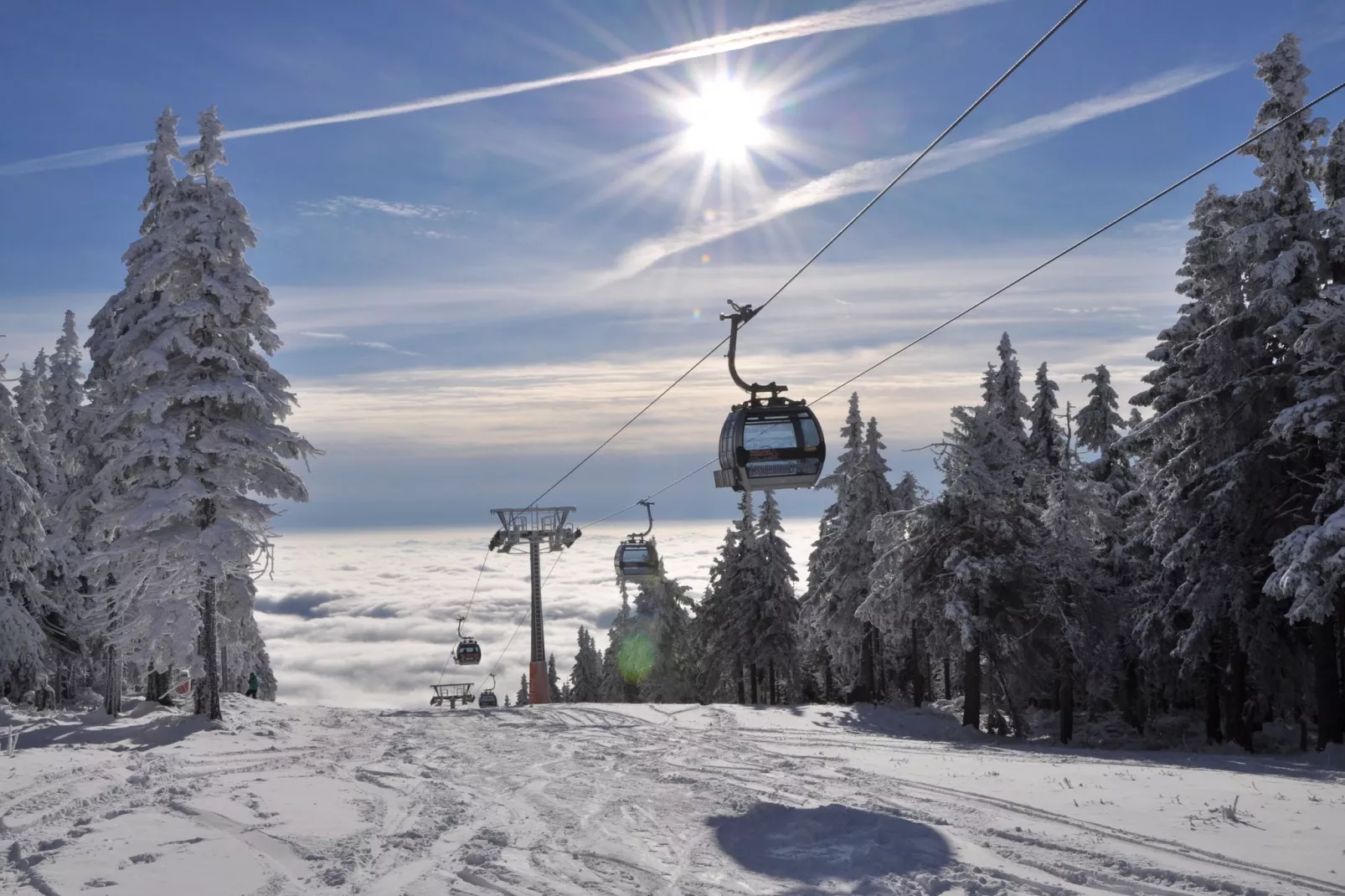 Druzstvo Belvédère-Gebied winter 20km