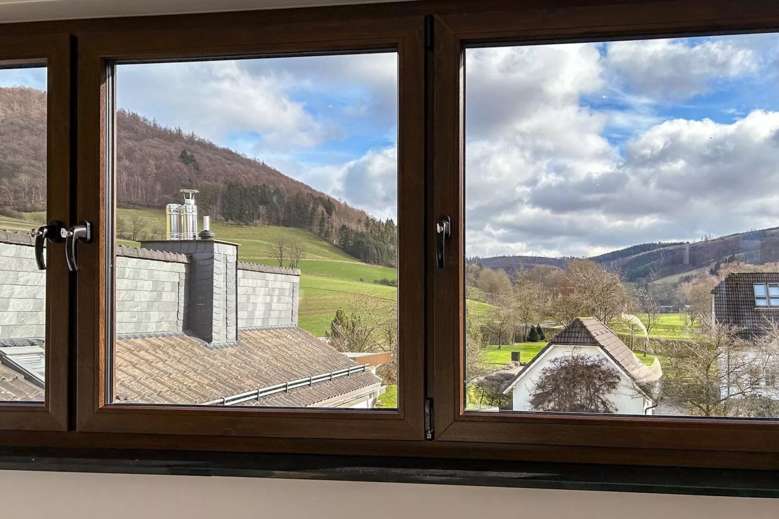 Ferienhaus Löttmaringhhausen-Uitzicht zomer