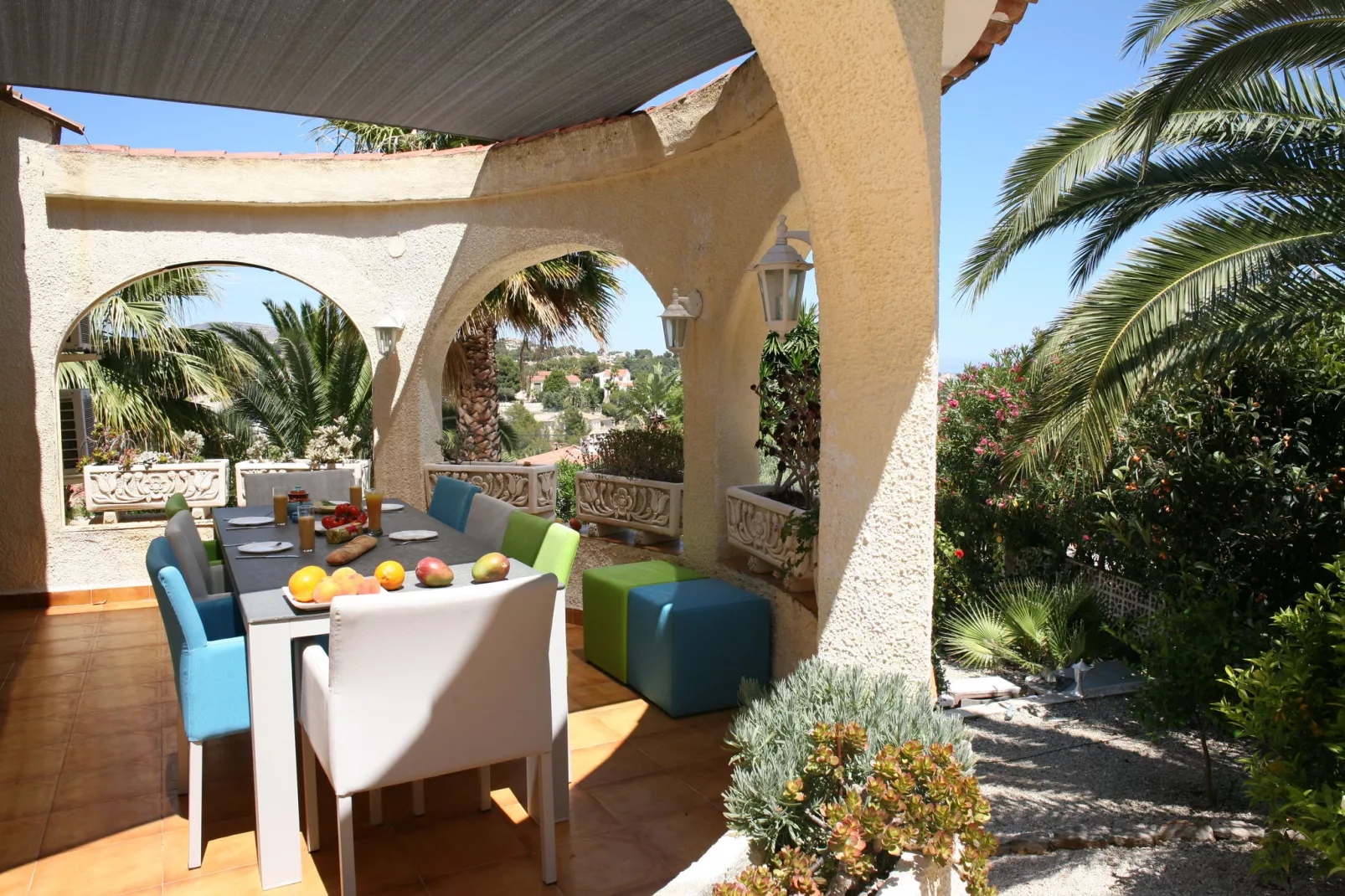 Vrijstaande villa aan de Costa Blanca met privé zwembad en veel privacy-Terrasbalkon