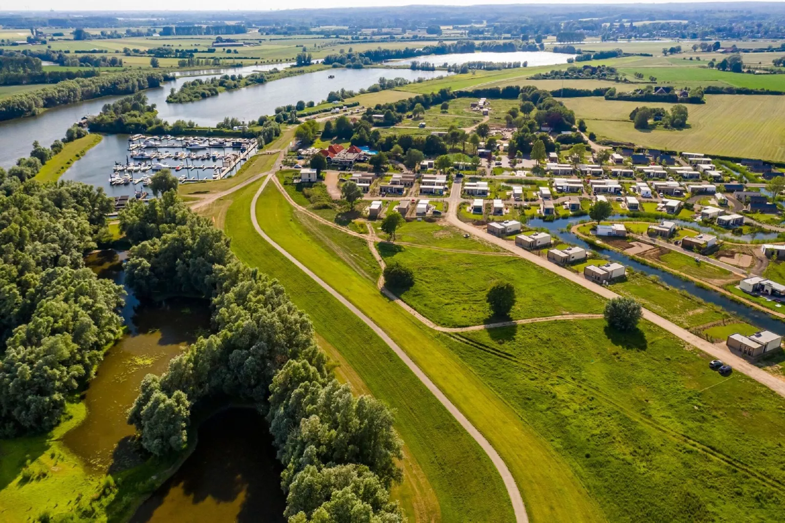 Marina Strandbad 1-Gebieden zomer 1km